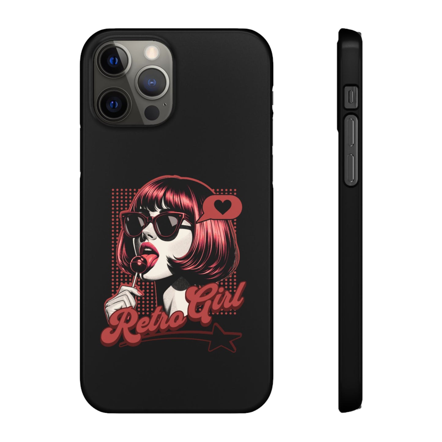 Retro Girl Snap Case Handyhülle