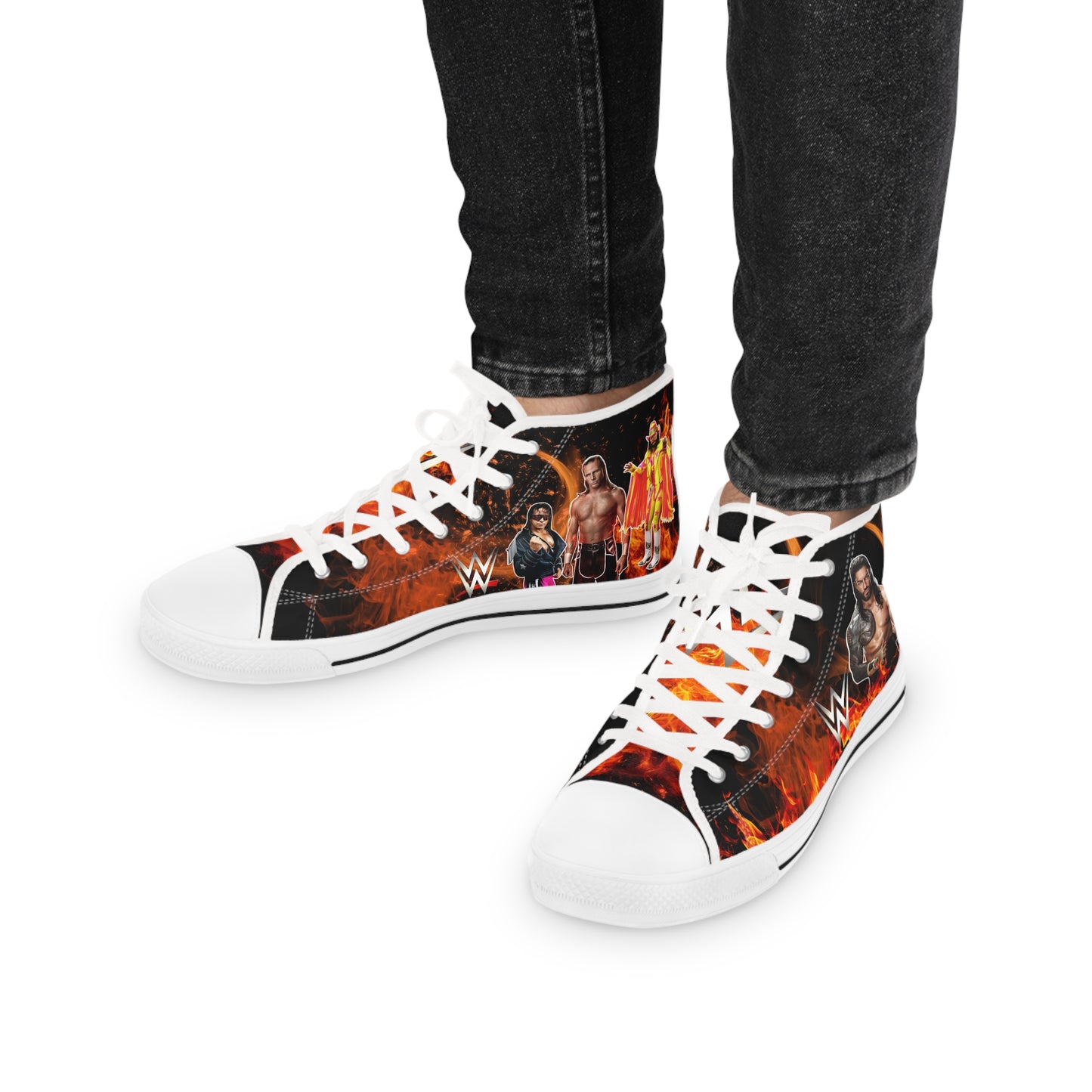 WWE, Wrestling Legenden The Rock, Hulk Hogan, Undertaker High Top Sneakers