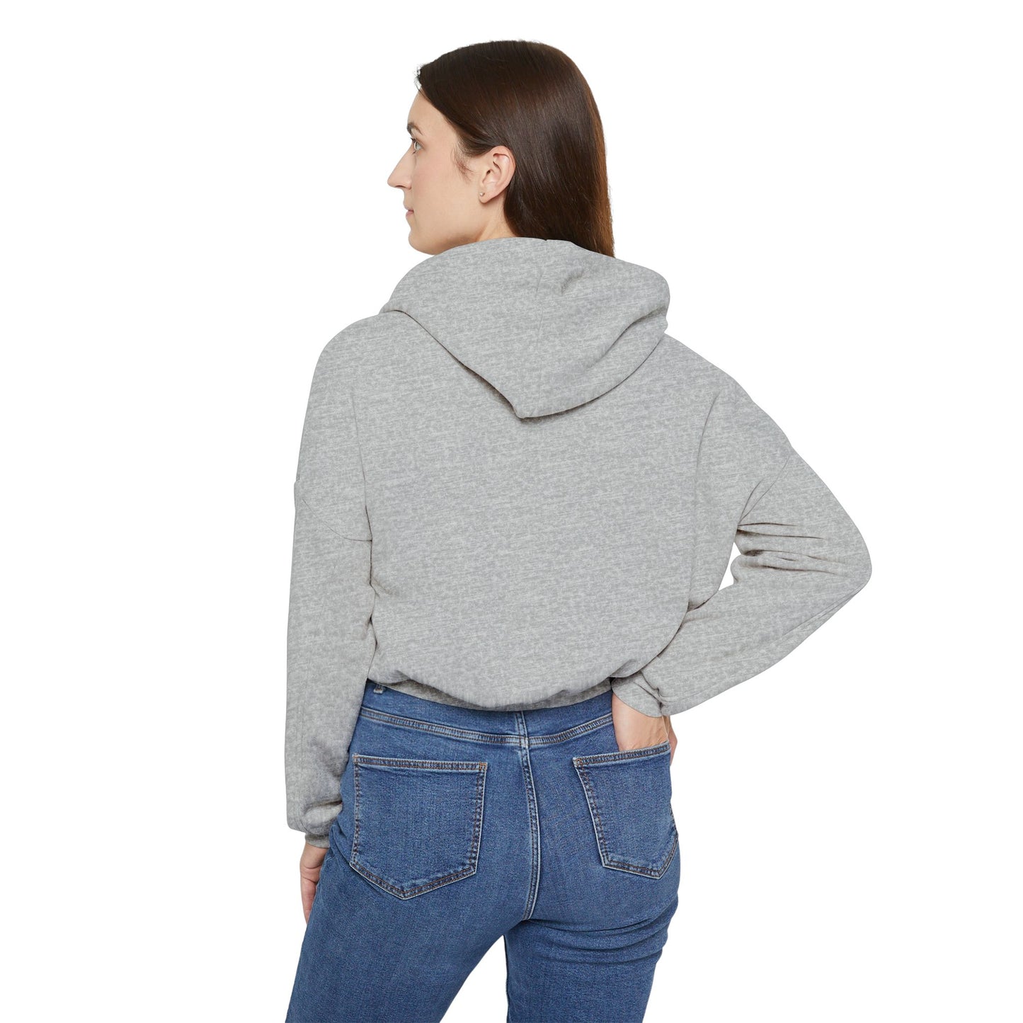 Women's Cinched Bottom Hoodie - 'Born to Vibe, Made to Roar' Design
