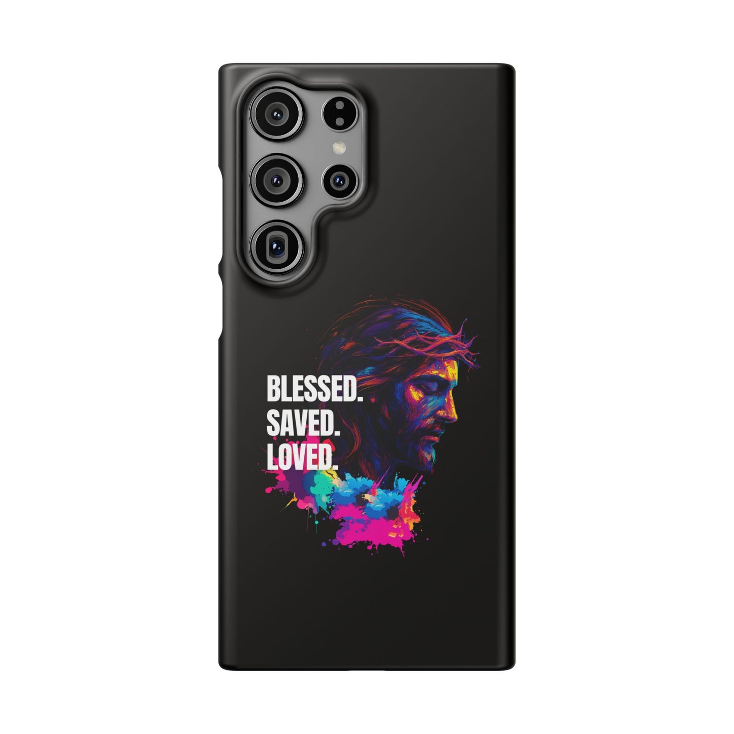 Blessed Saved Loved - Snap Case Handyhülle - Jesus