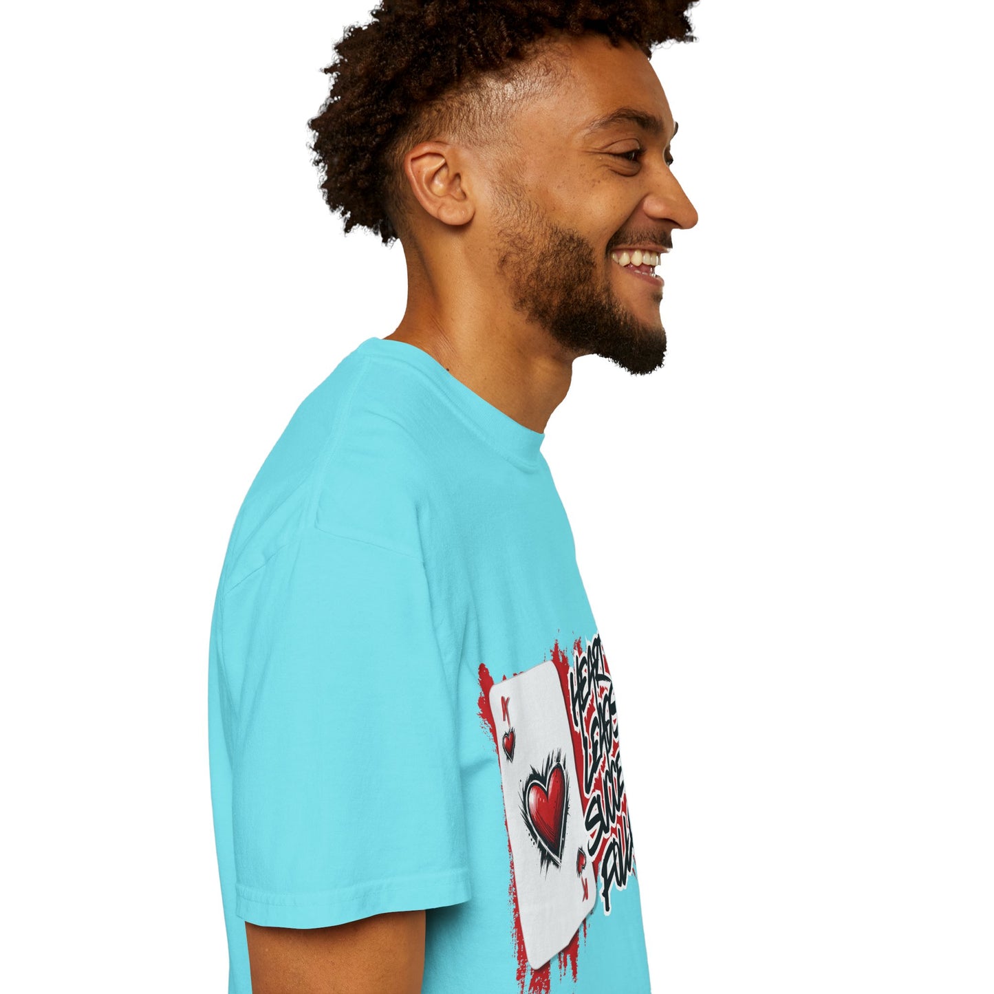 Heart Leads Success Unisex Heavy Cotton Tee | Graphic Tee | Casual Wear | Gift for Gamers | Inspirational Fashion | Streetwear