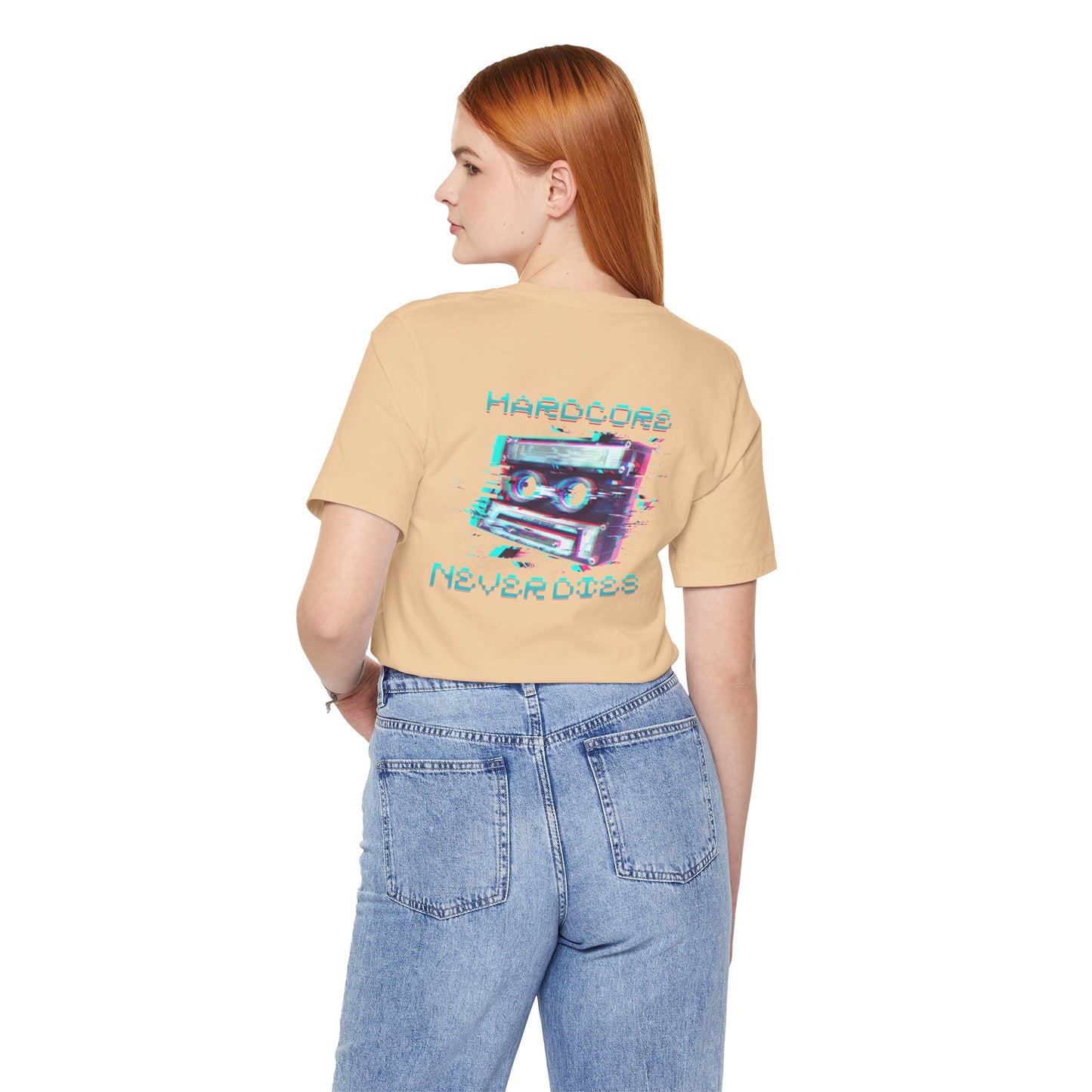 Techno - Hardcore Never Dies - Retro Graphic Tee, 90s Aesthetic Shirt unisex