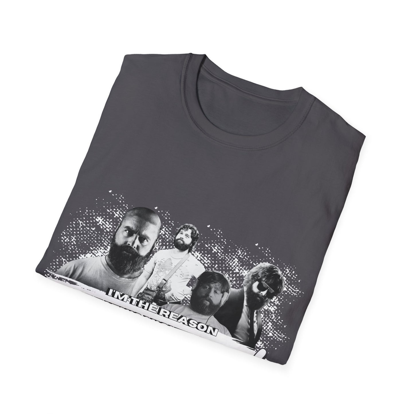 I am the reason why this night...Retro Graphic Unisex Softstyle T-Shirt - Hangover Alan