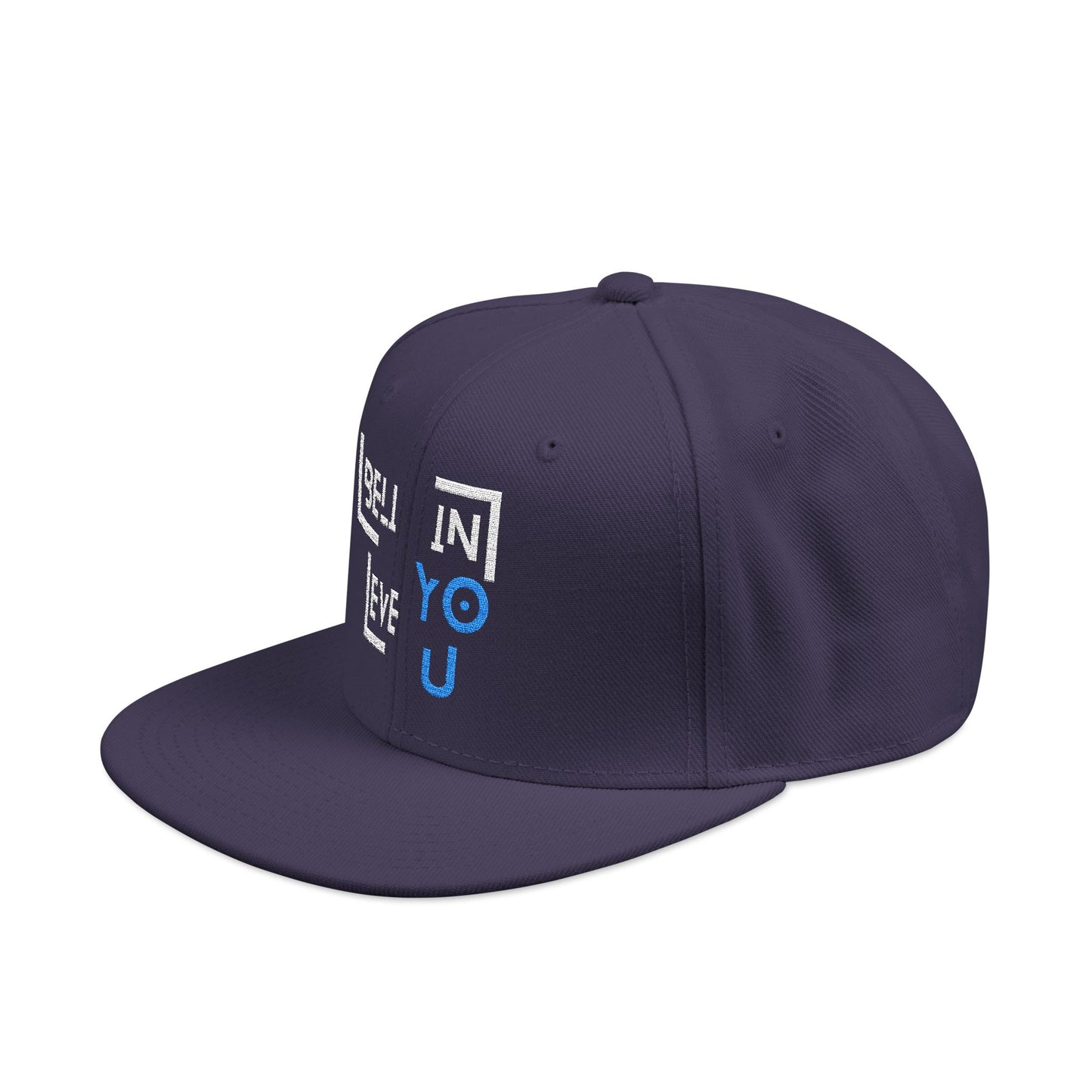 Motivational Snapback Hat - "Believe in You" Embroidery