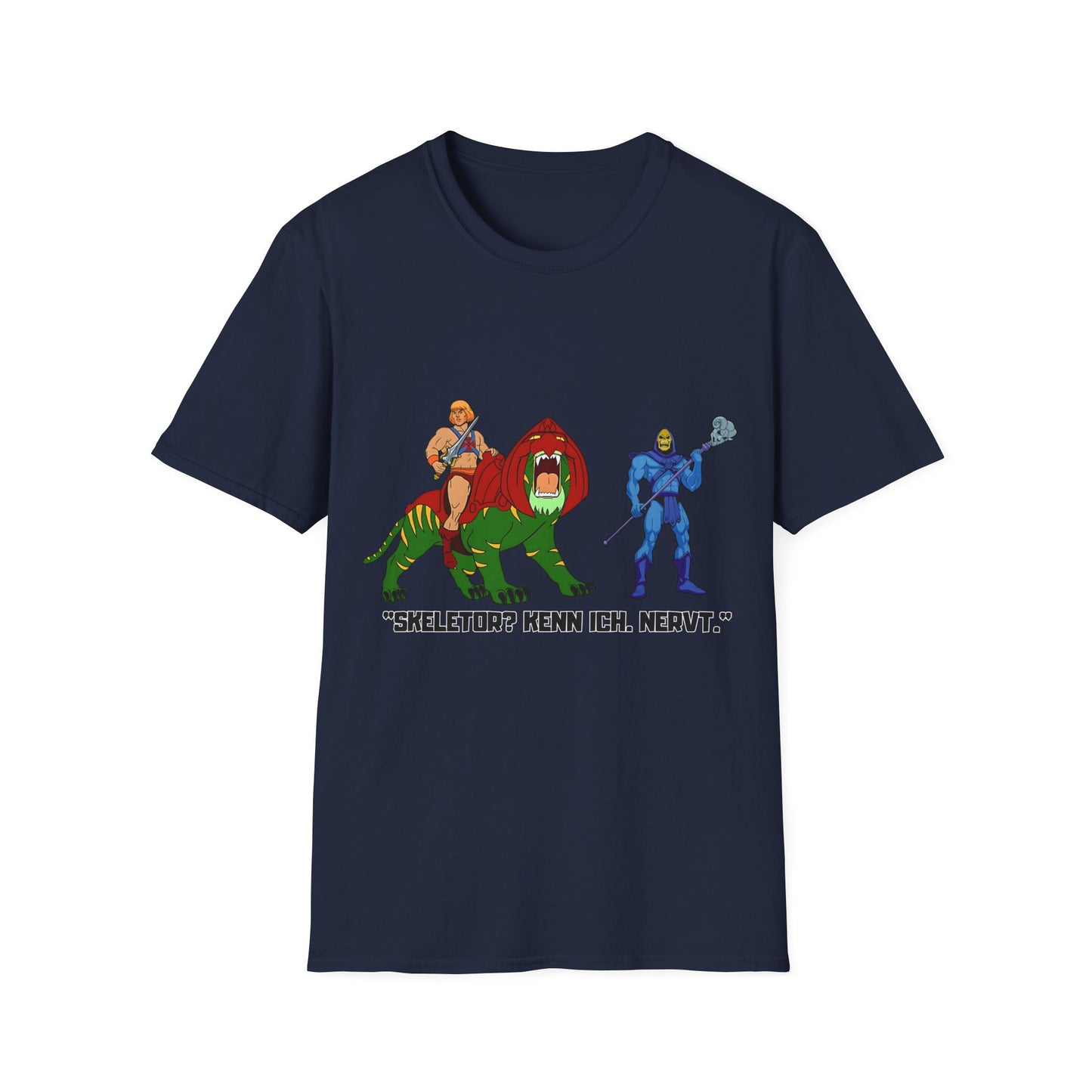 He-Man Retro Graphic Tee, Unisex Softstyle Shirt for Fans, Vintage Cartoon Apparel, Gift for Geeks, Nostalgic T-Shirt
