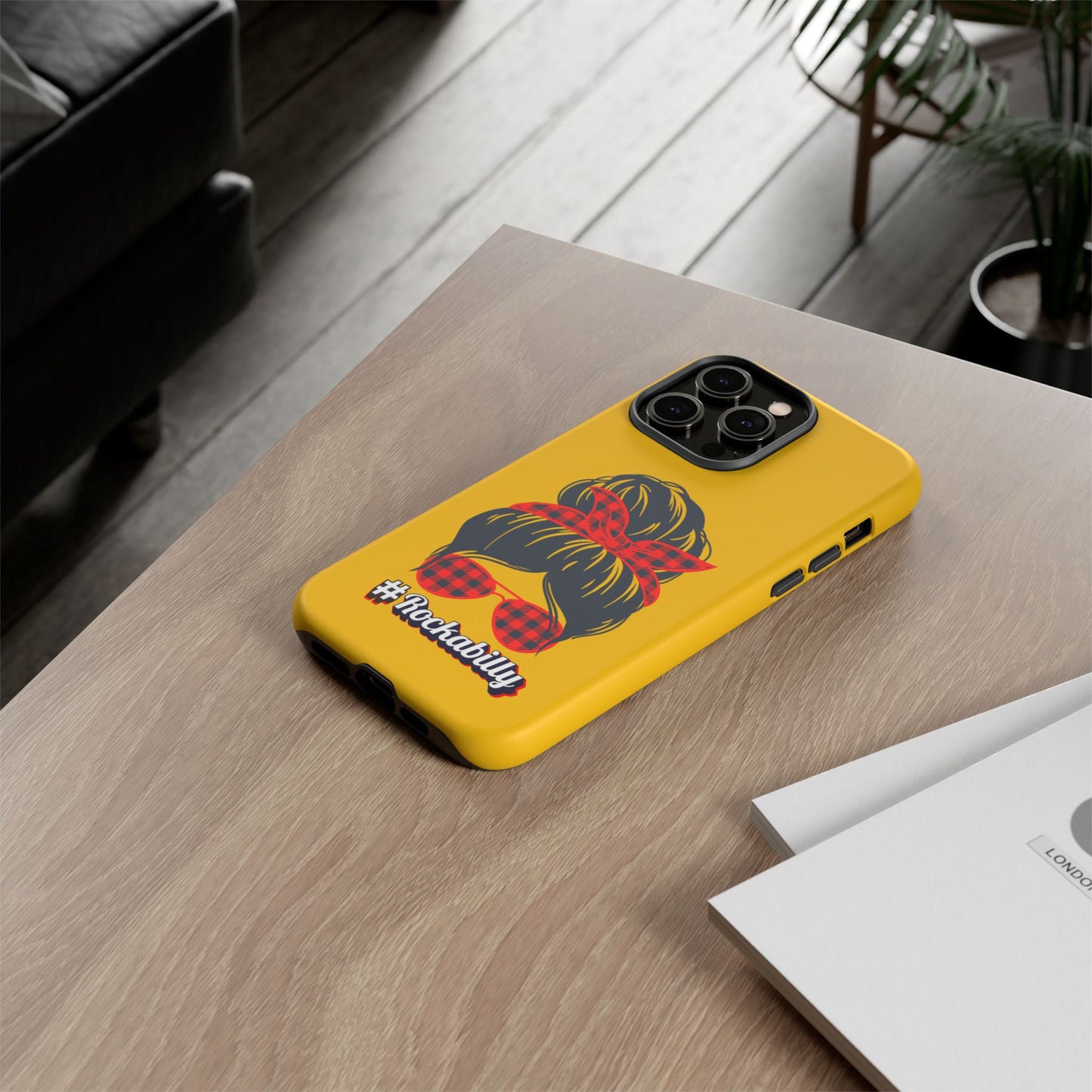 Handyhülle Rockabilly Phone Case, Vintage Scooter Design, Retro Style Cover