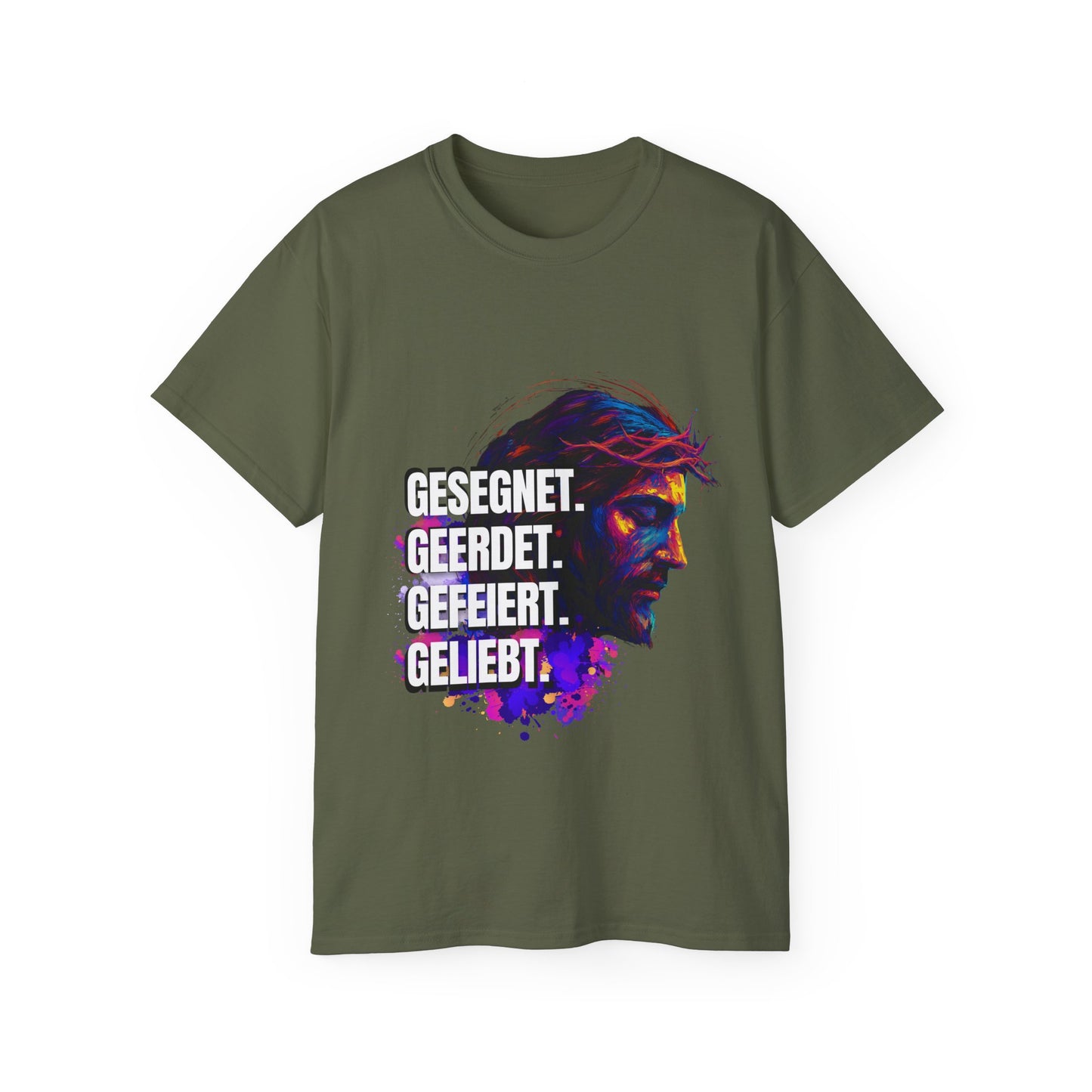 Gesegnet. Geerdet. Gefeiert. Geliebt - Jesus Shirt