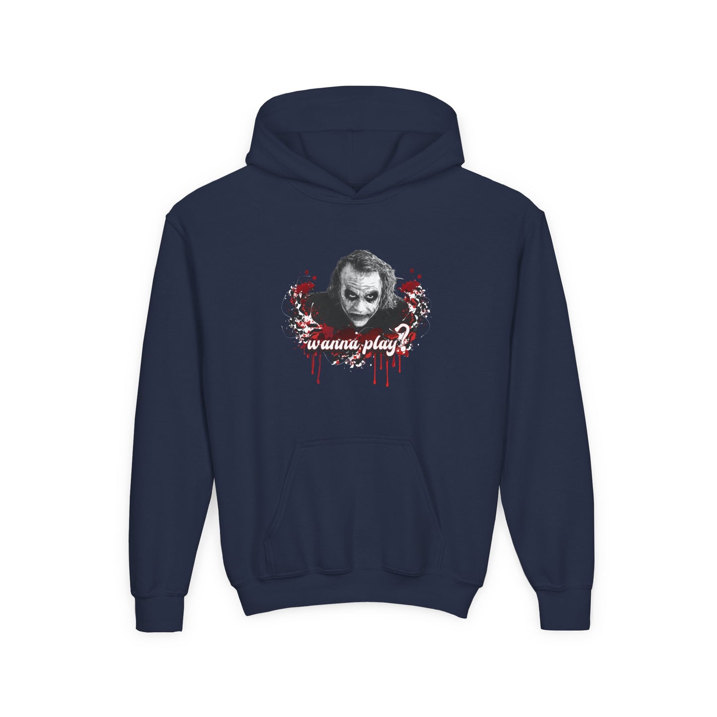 Joker "wanna play" College Hoodie Teeny