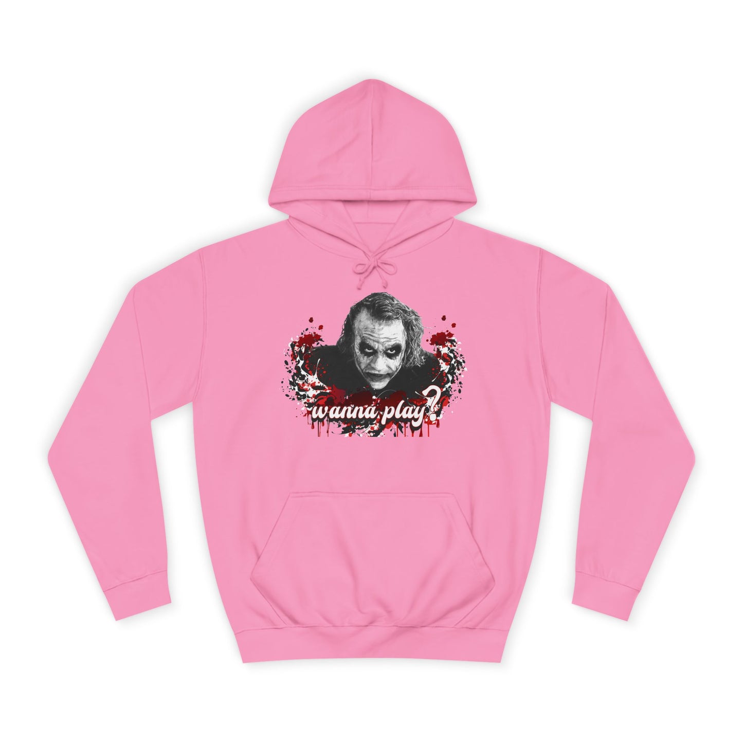 Joker "wanna play" college hoodie
