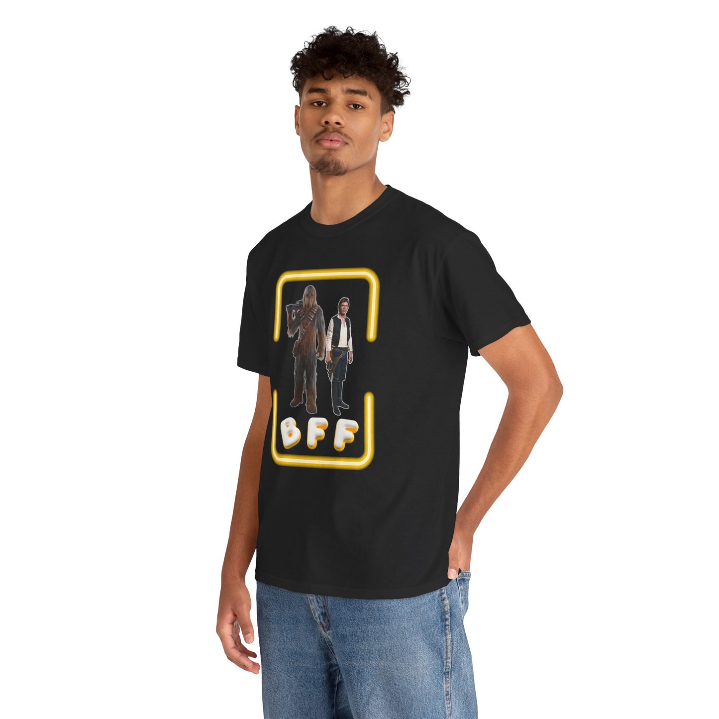 BFF Chewbacca & Han Solo Unisex Heavy Cotton Shirt