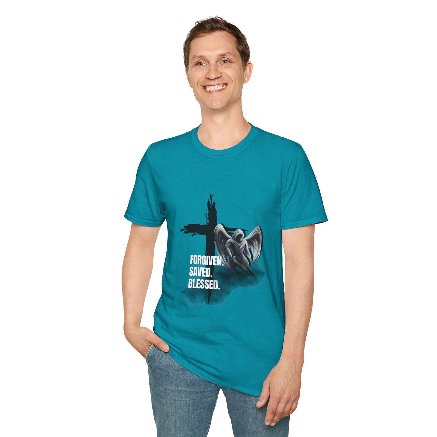 Blessed Faith Unisex Softstyle T-Shirt Jesus