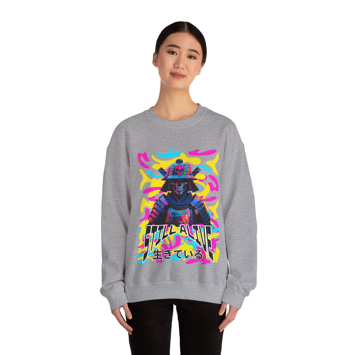 Samurai Still alive Sweatshirt - mit Japanischer Schrift