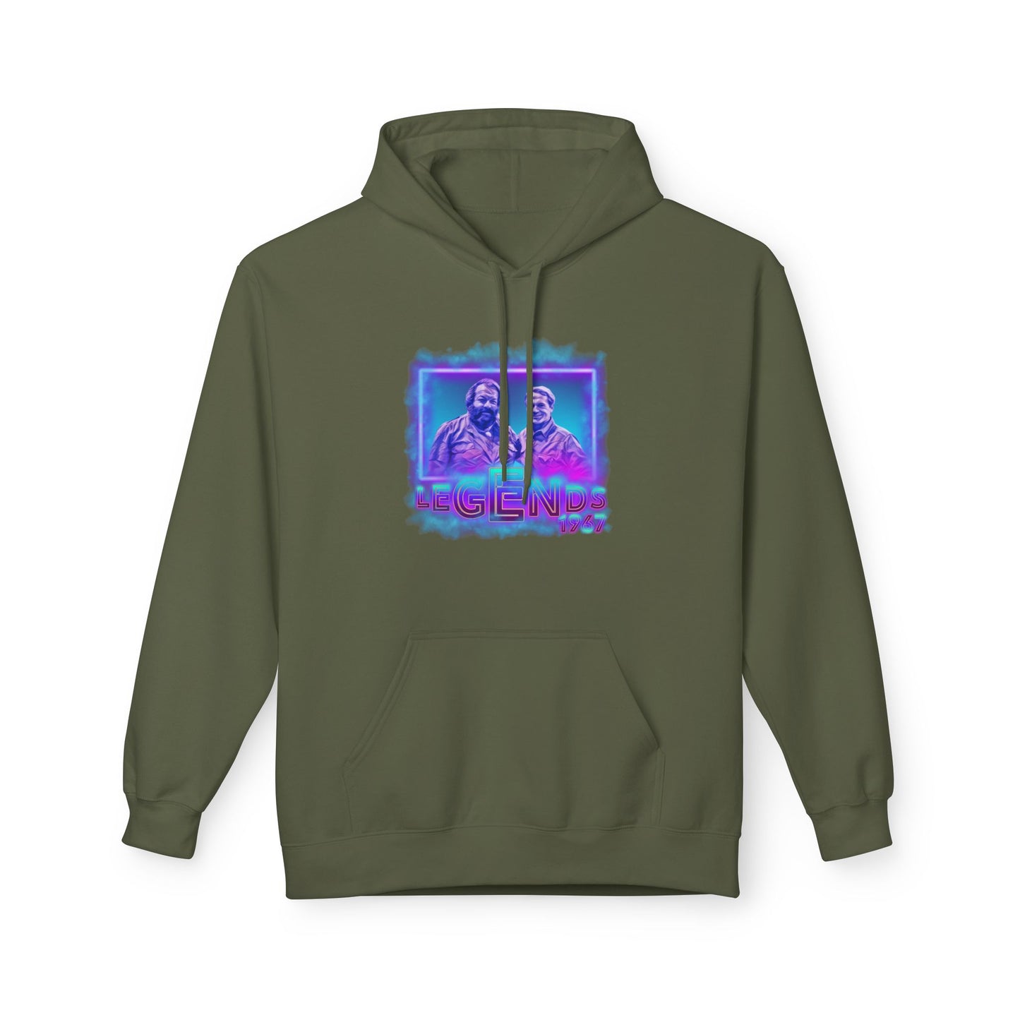 Legends Bud Spencer & Terence Hill Neon Fleece Hoodie - Unisex Retro Streetwear