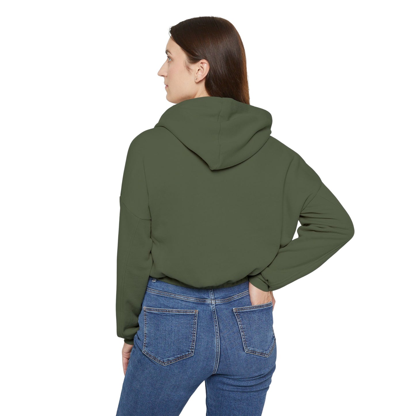 Women's Cinched Bottom Hoodie - 'Born to Vibe, Made to Roar' Design