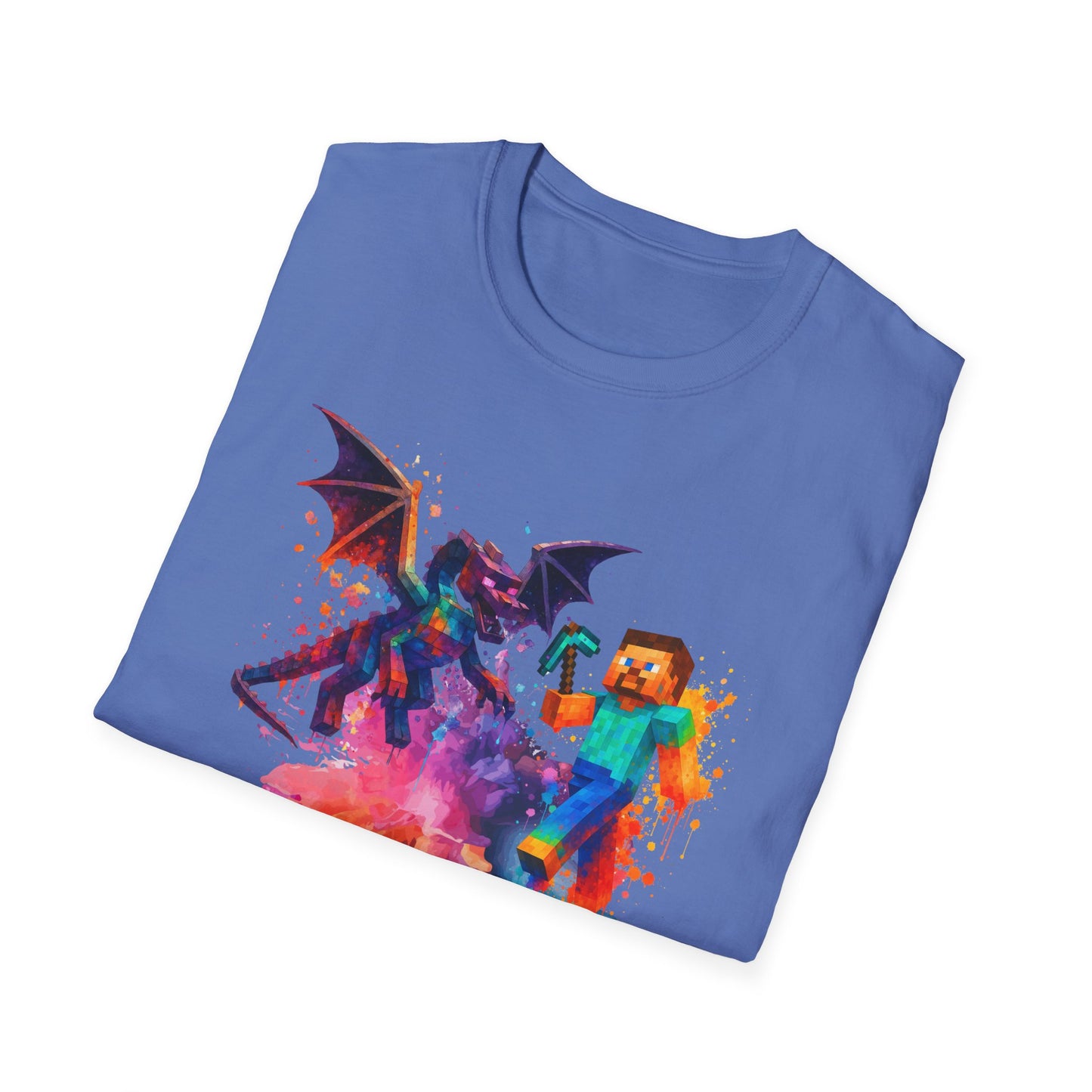 Minecraft Change the World Video Game T-Shirt - Unisex Softstyle Tee for Gamers