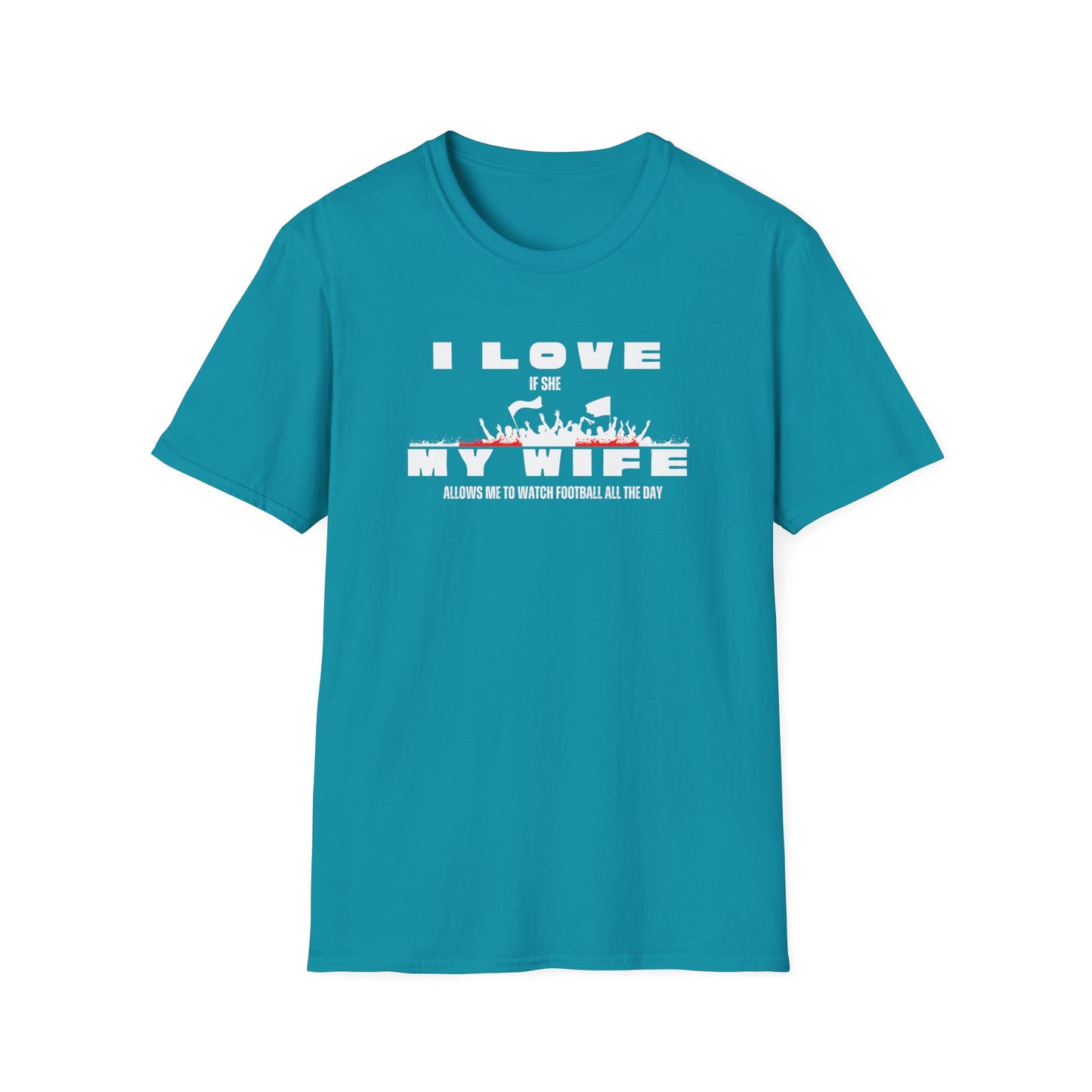 Minimalist Red Graphic Unisex T-Shirt - I love my wife