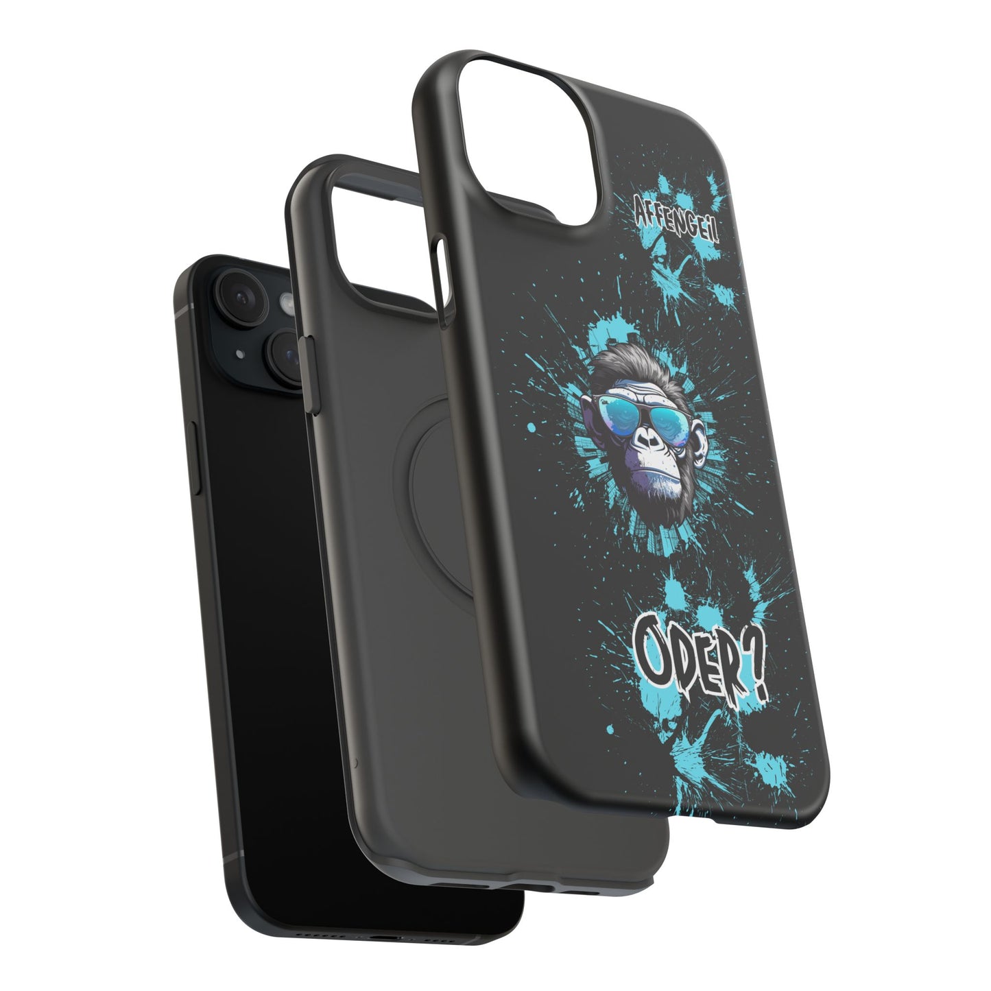 Affengeil - oder? Trendy Gorilla Phone Case - Impact-Resistant, Bold Design for Animal Lovers