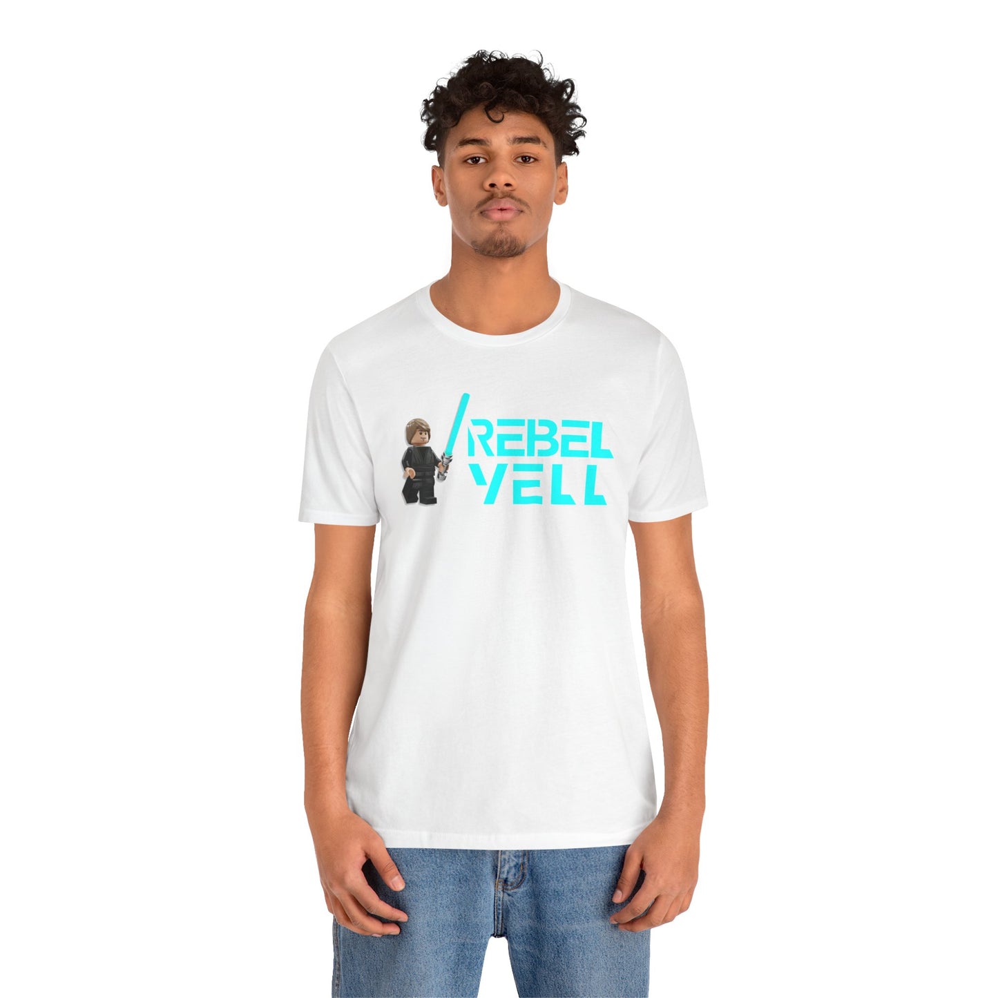 Cool Rebel Yell Luke Skywalker Unisex Jersey Tee - Short Sleeve Graphic T-Shirt for Fans