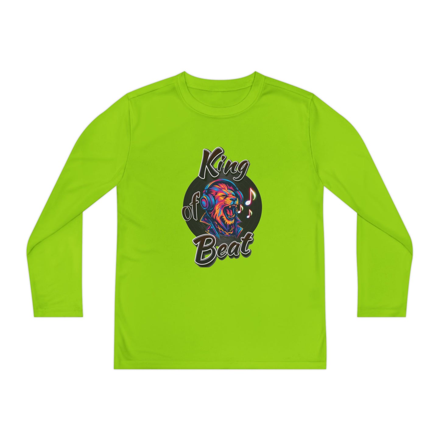 King of Beat Youth Long Sleeve Tee - Perfect for Young Musicians!