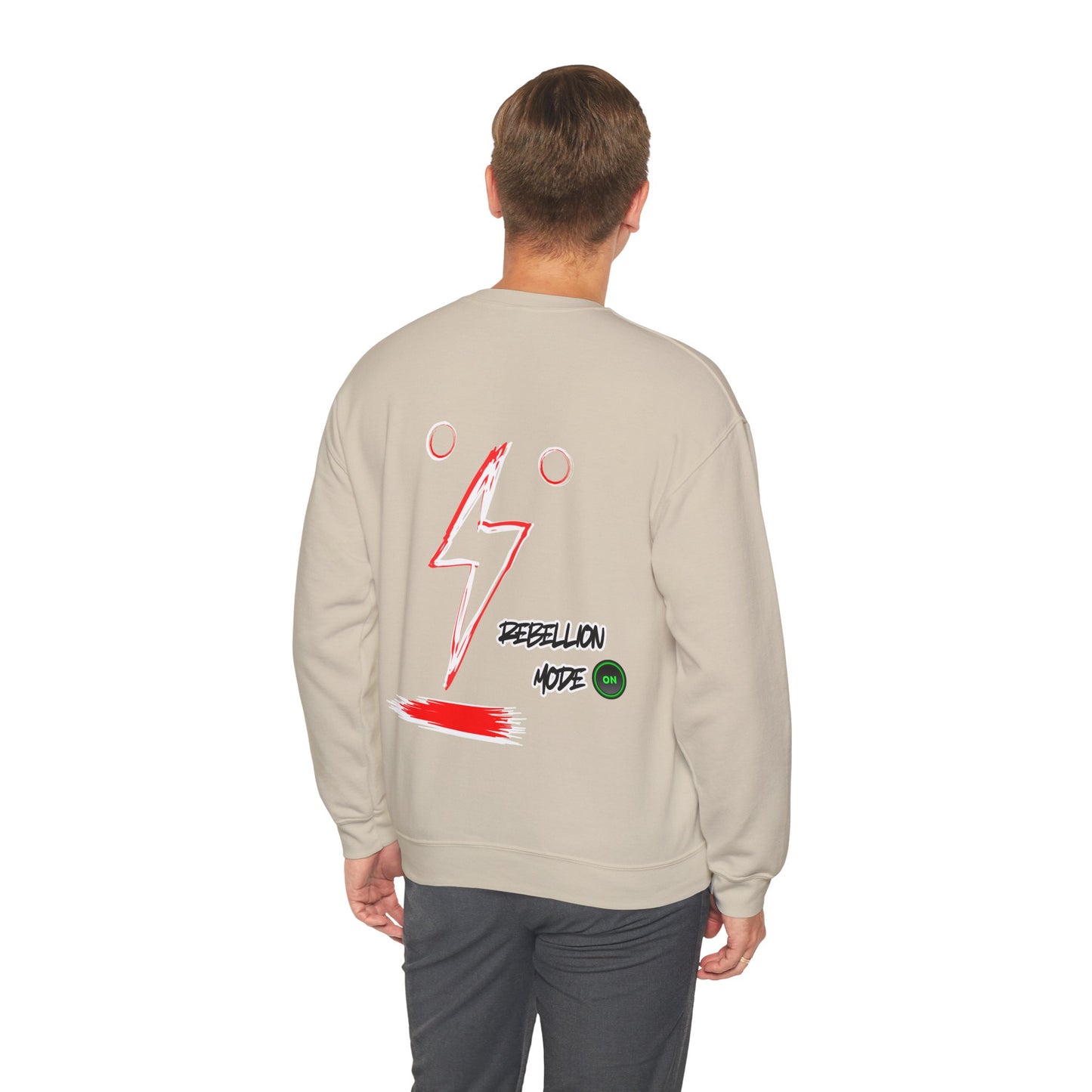 Rebellion Mode on Sweatshirt unisex