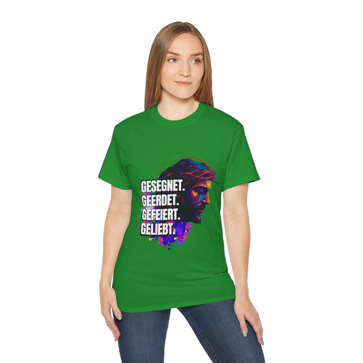 Gesegnet. Geerdet. Gefeiert. Geliebt - Jesus Shirt