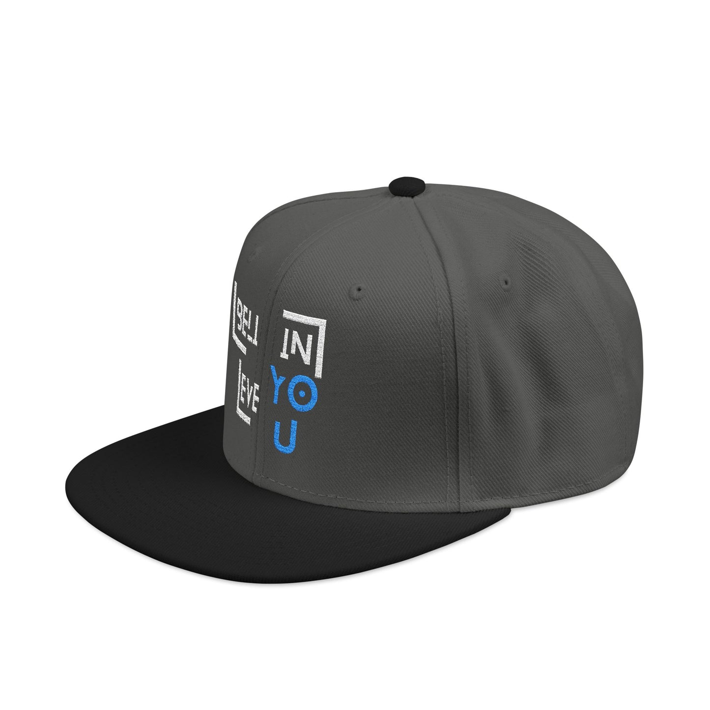 Motivational Snapback Hat - "Believe in You" Embroidery