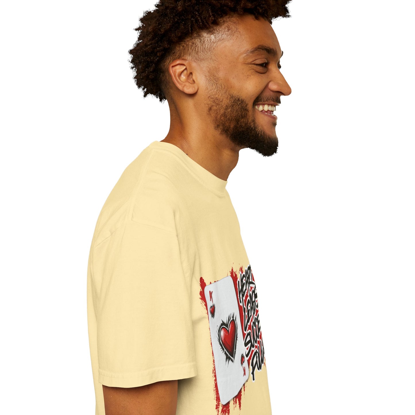 Heart Leads Success Unisex Heavy Cotton Tee | Graphic Tee | Casual Wear | Gift for Gamers | Inspirational Fashion | Streetwear
