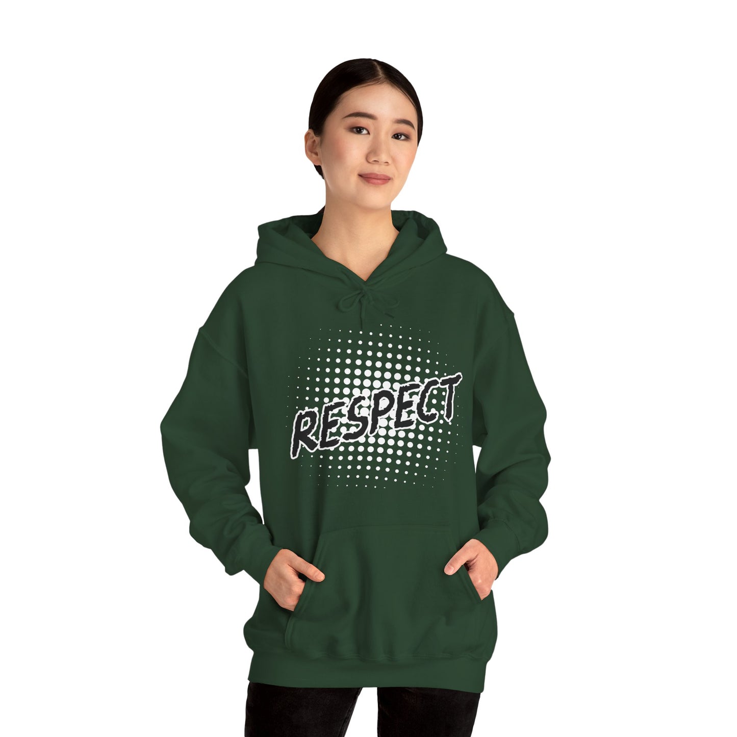 Respect Unisex Hooded Sweatshirt, Streetwear Hoodie