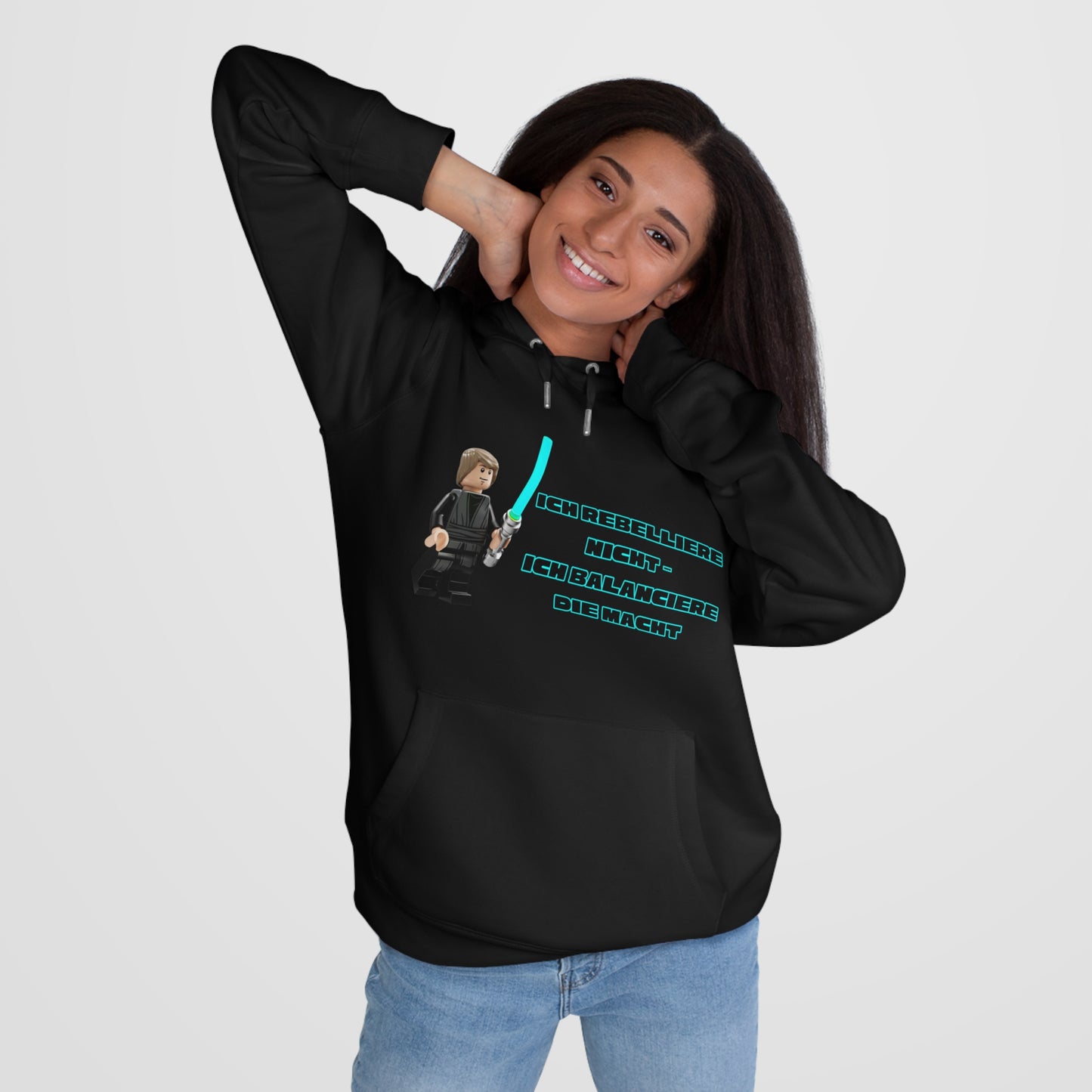 Star Wars Inspired King Hooded Sweatshirt - "I do not rebel - I balance the Force"