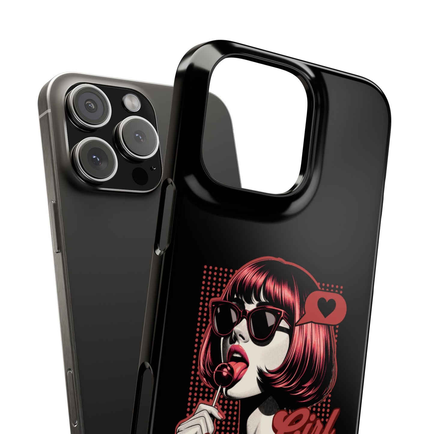 Retro Girl Snap Case Handyhülle
