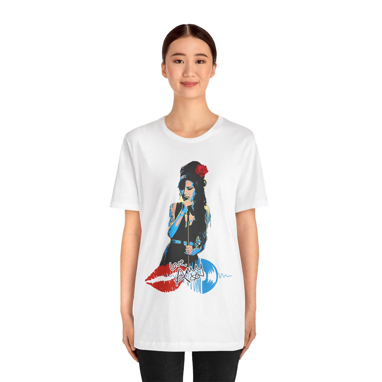 Amy Vintage-Inspired Music Lover's e T-Shirt