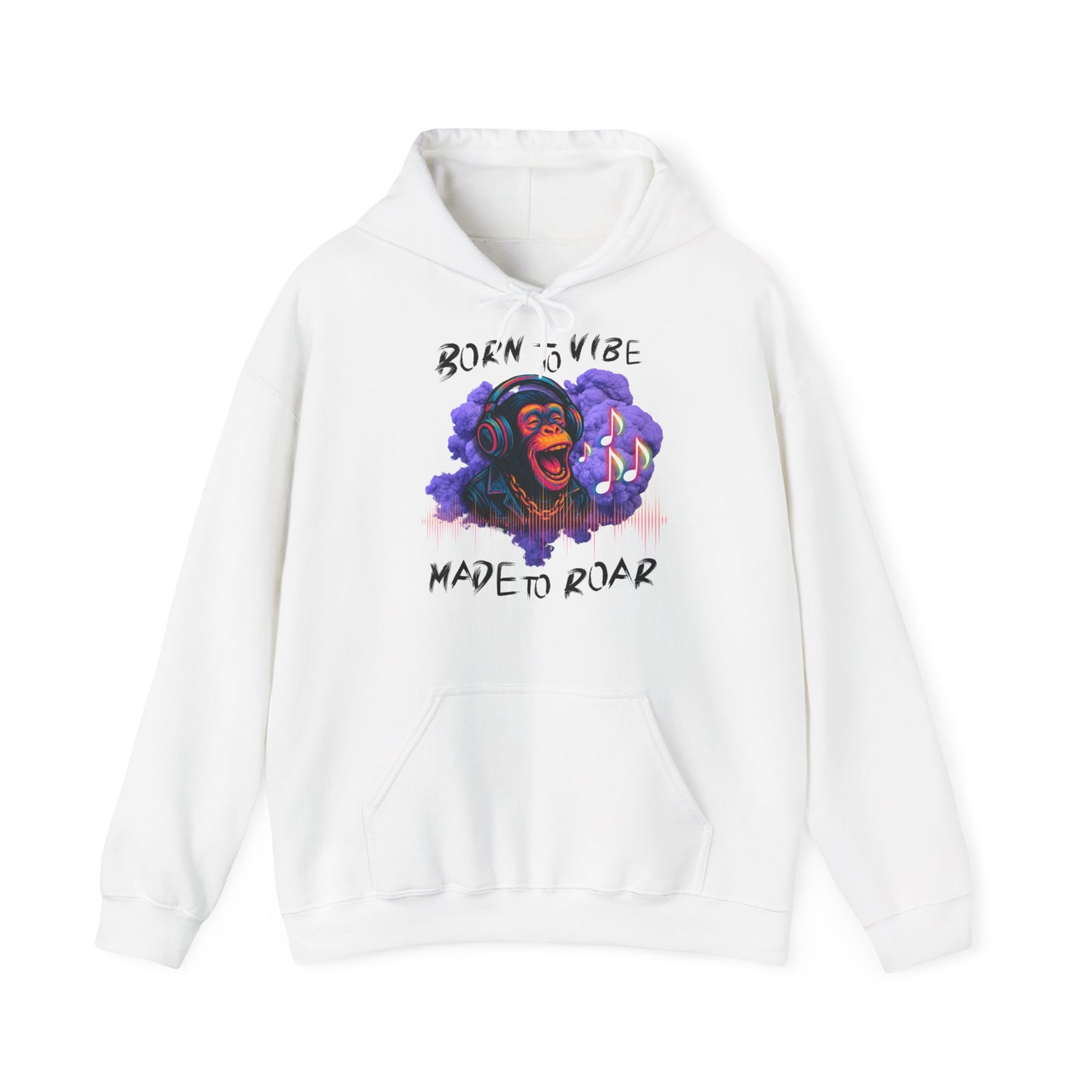 Born to Vibe Unisex Heavy Blend⢠Hooded Sweatshirt - Made to Roar Monkey - Monkey
