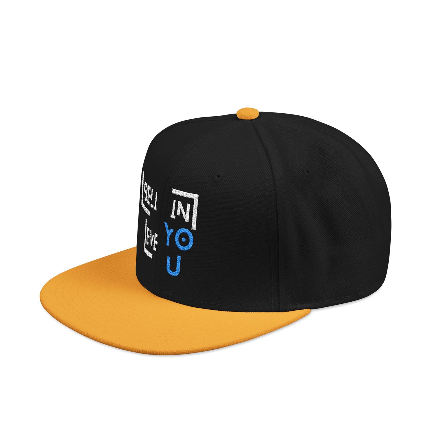 Motivational Snapback Hat - "Believe in You" Embroidery