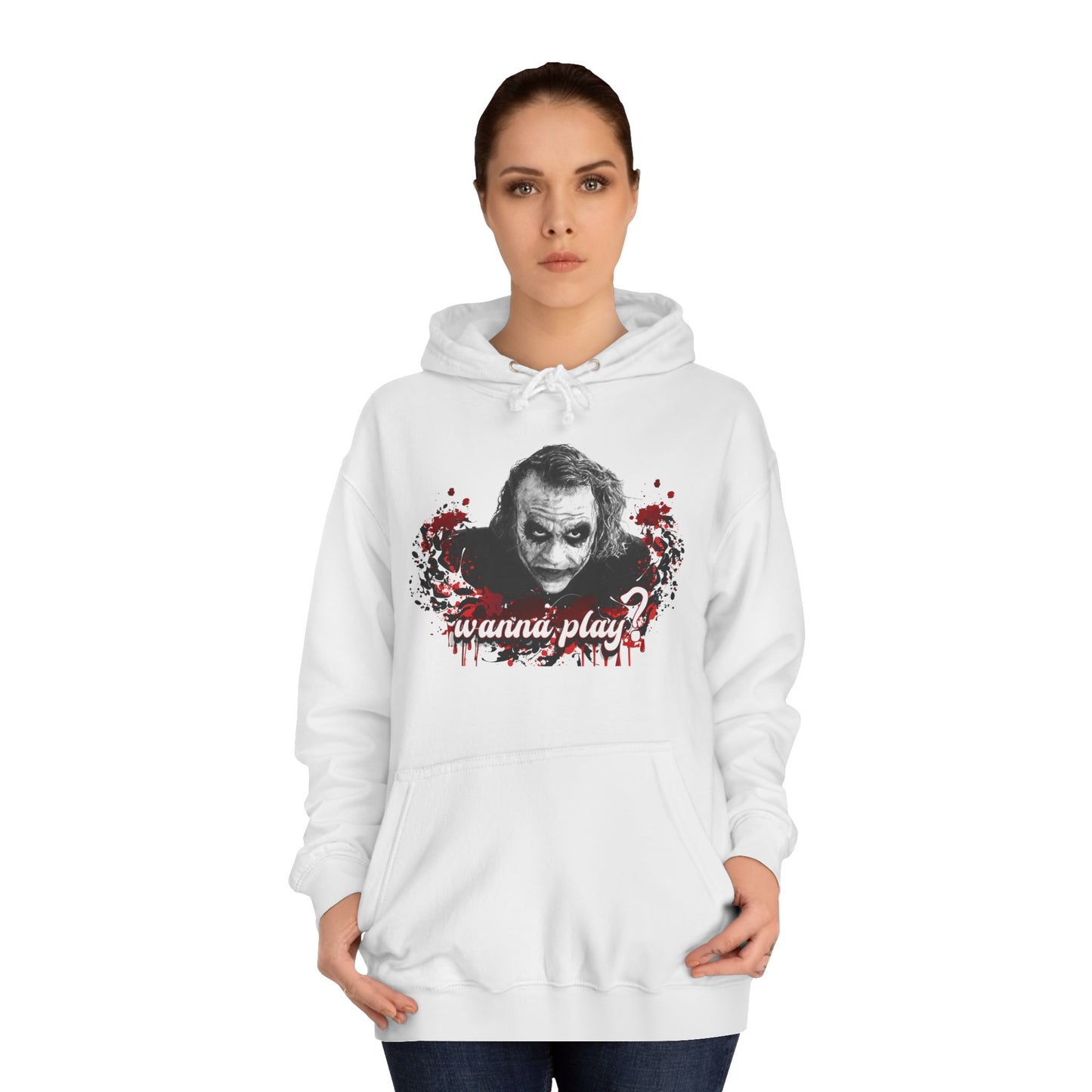 Joker "wanna play" college hoodie