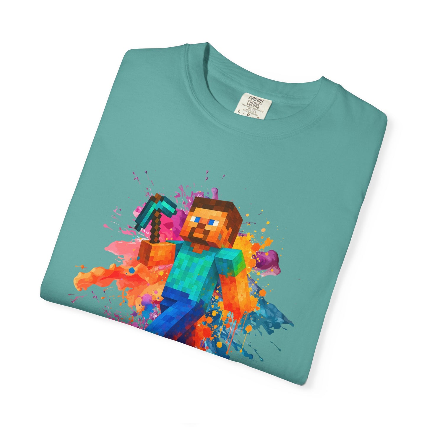 Colorful Gamer T-Shirt - Back to Different Minecraft Design