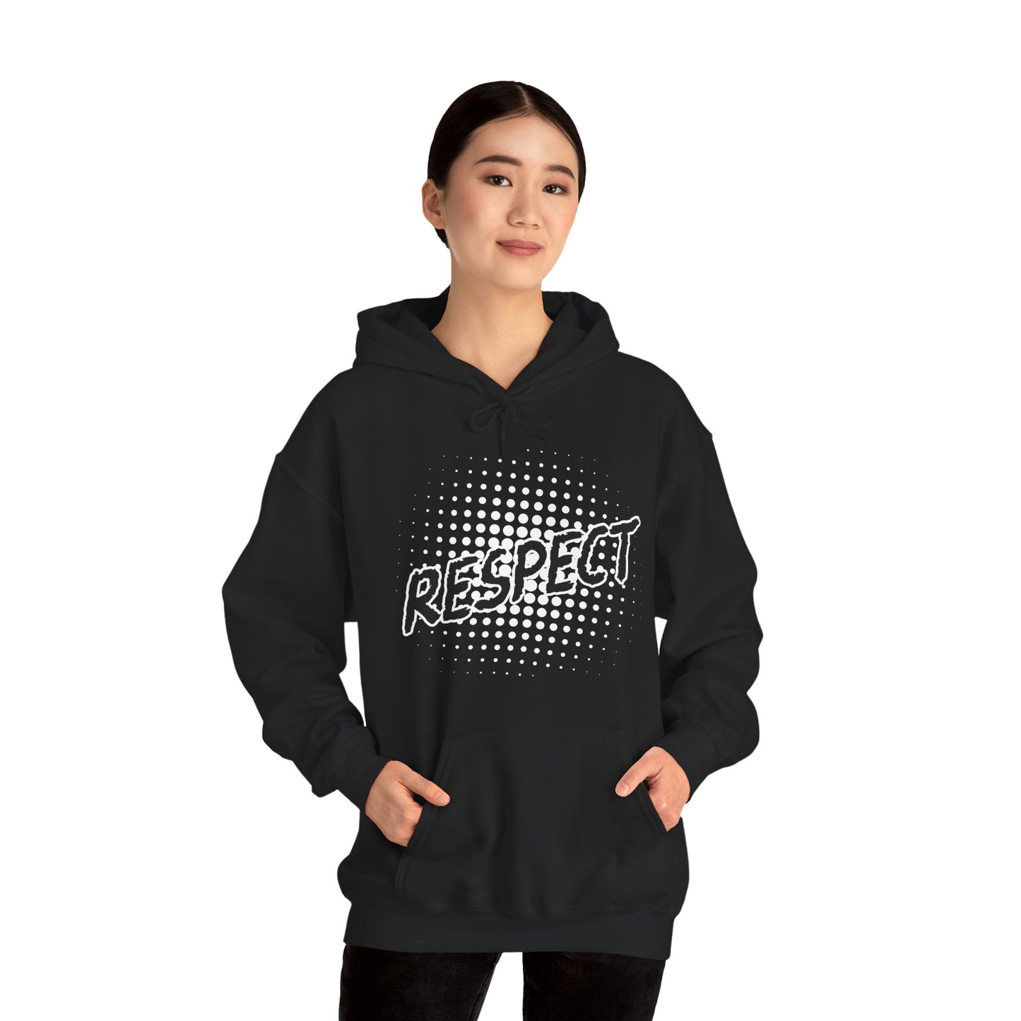 Respect Unisex Hooded Sweatshirt, Streetwear Hoodie