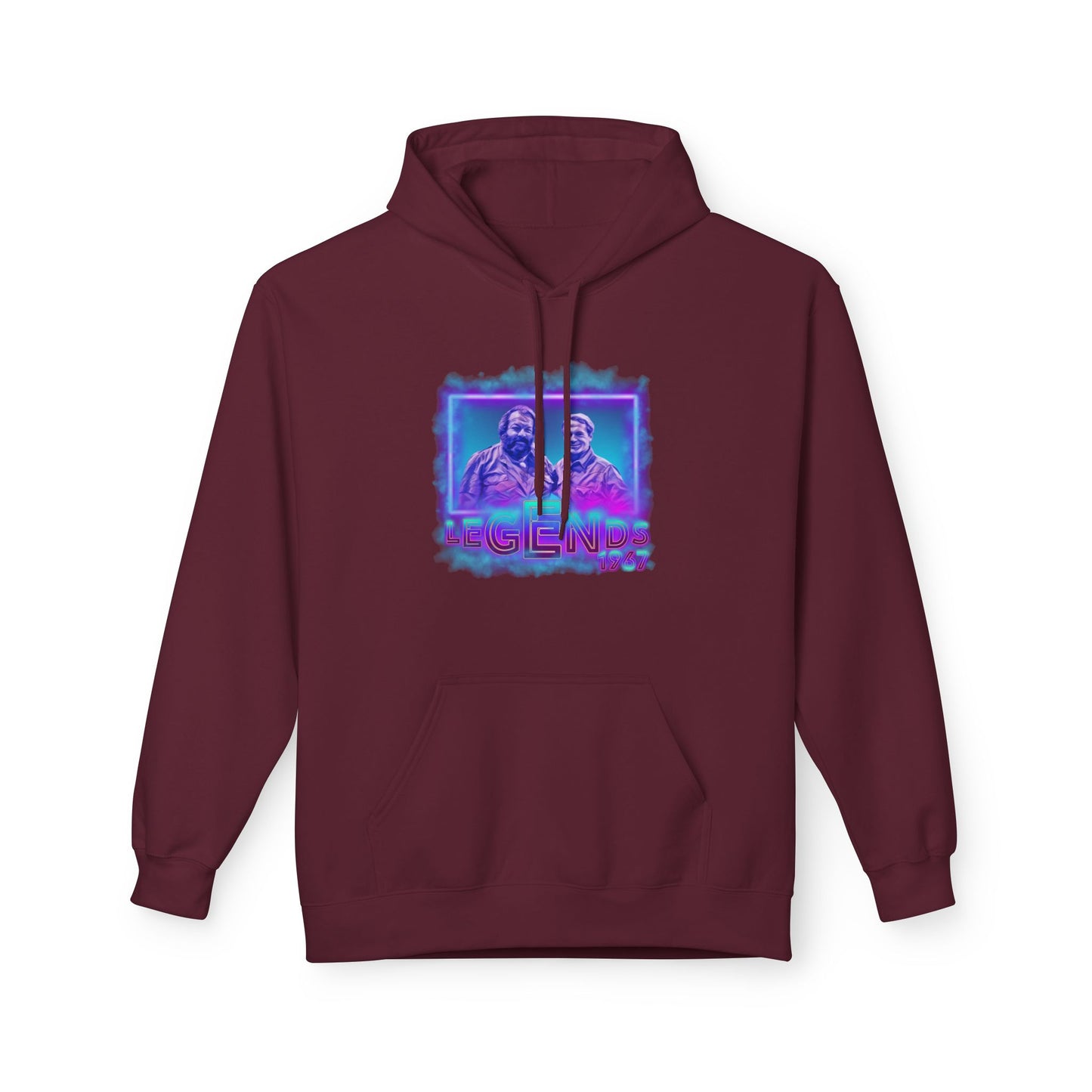 Legends Bud Spencer & Terence Hill Neon Fleece Hoodie - Unisex Retro Streetwear