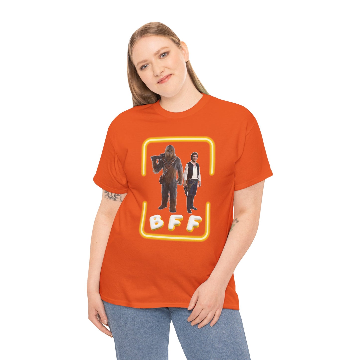 BFF Chewbacca & Han Solo Unisex Heavy Cotton Shirt