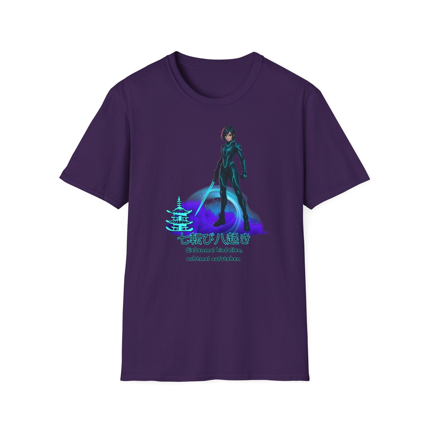 T-Shirt - Anime "siebenmal hinfallen - achtmal aufstehen"