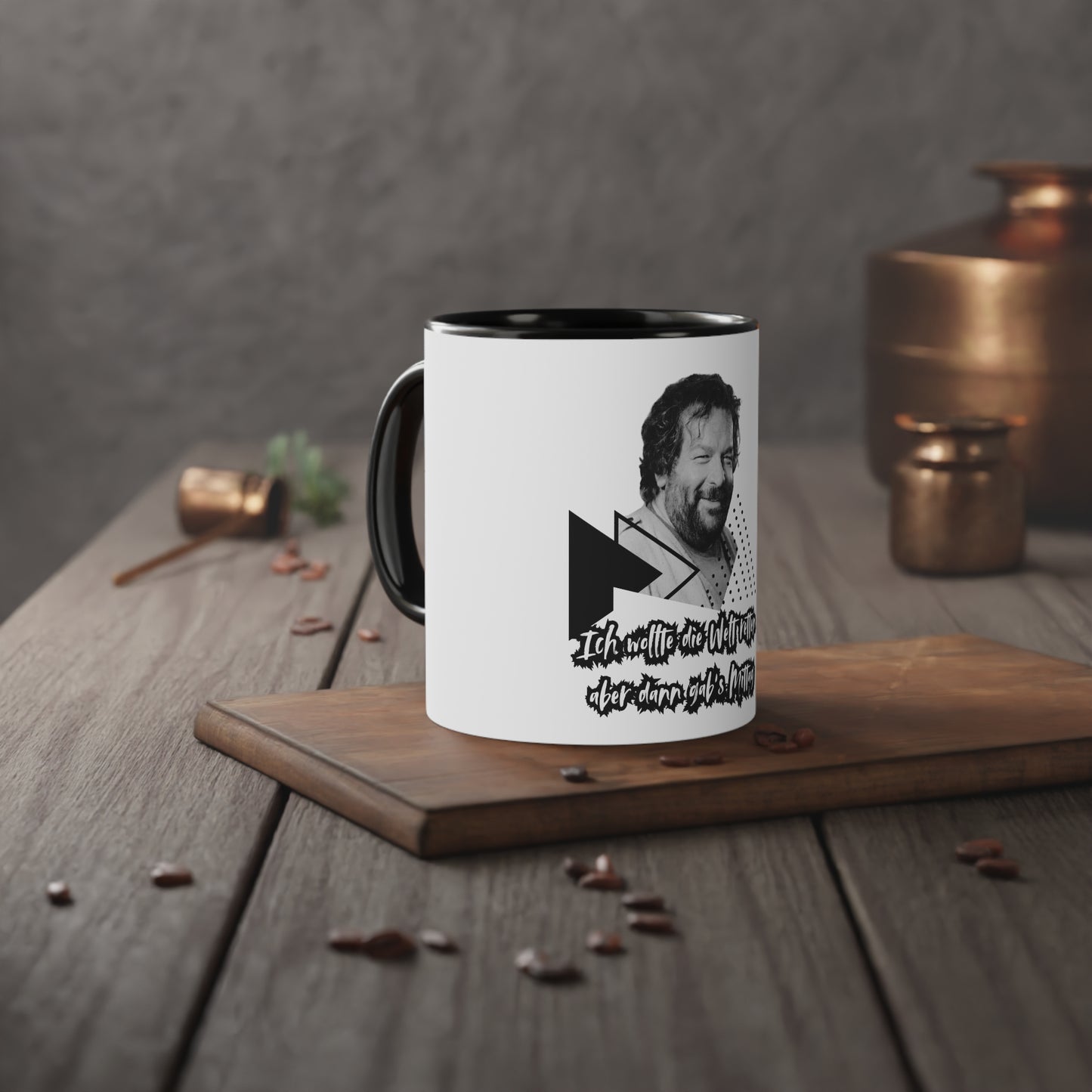 Bud "Save the World"Funny Mug, 11oz Coffee Cup, Gift for Friends, Humorous Drinkware, Black Handle Mug, Perfect for Birthdays