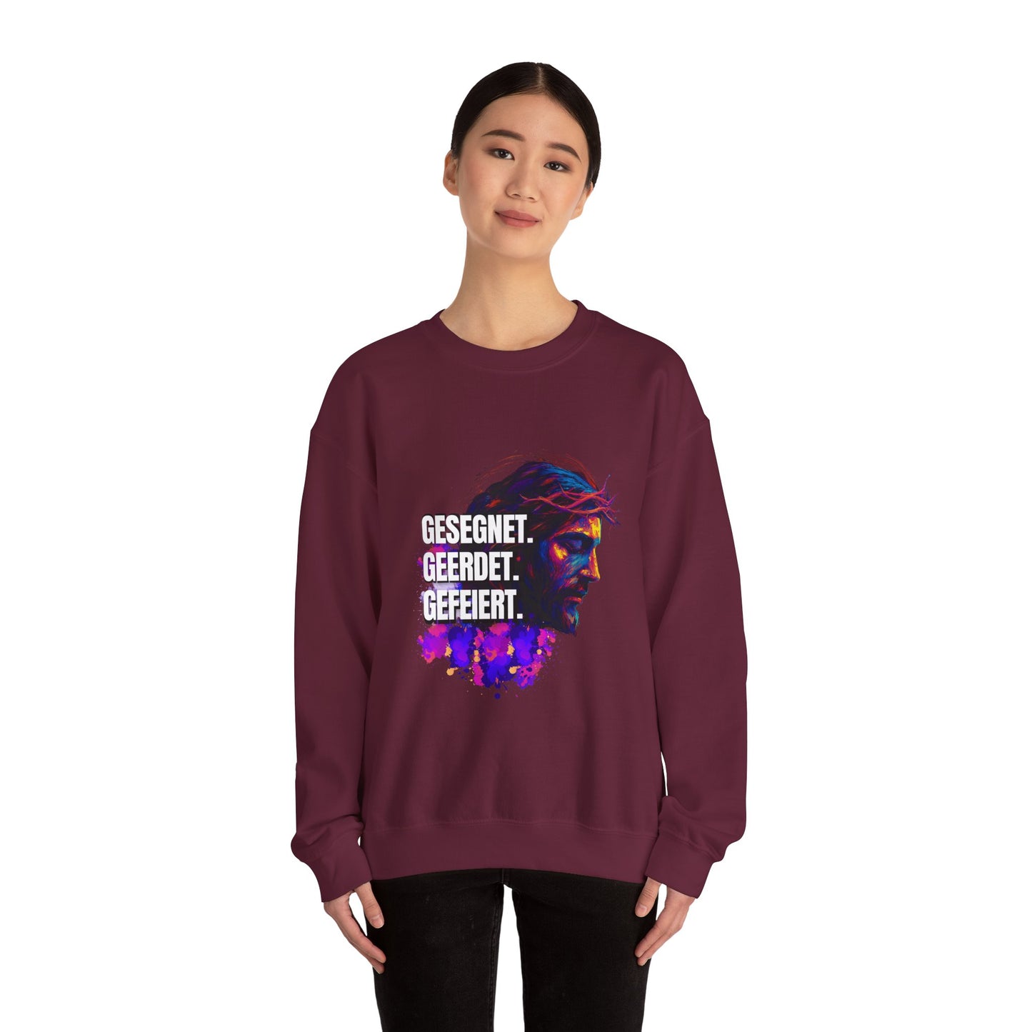 Sweatshirt Jesus- BLESSED - GROUNDED - CELEBRATED