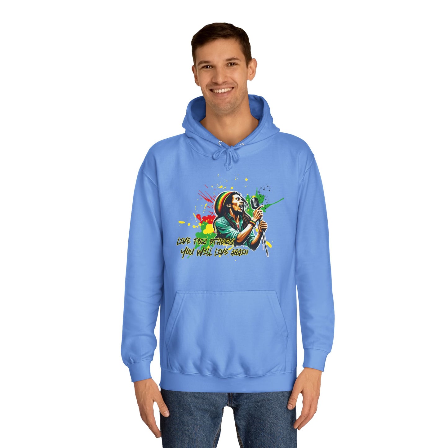 Live for others B o b M a r l e y Hoodie