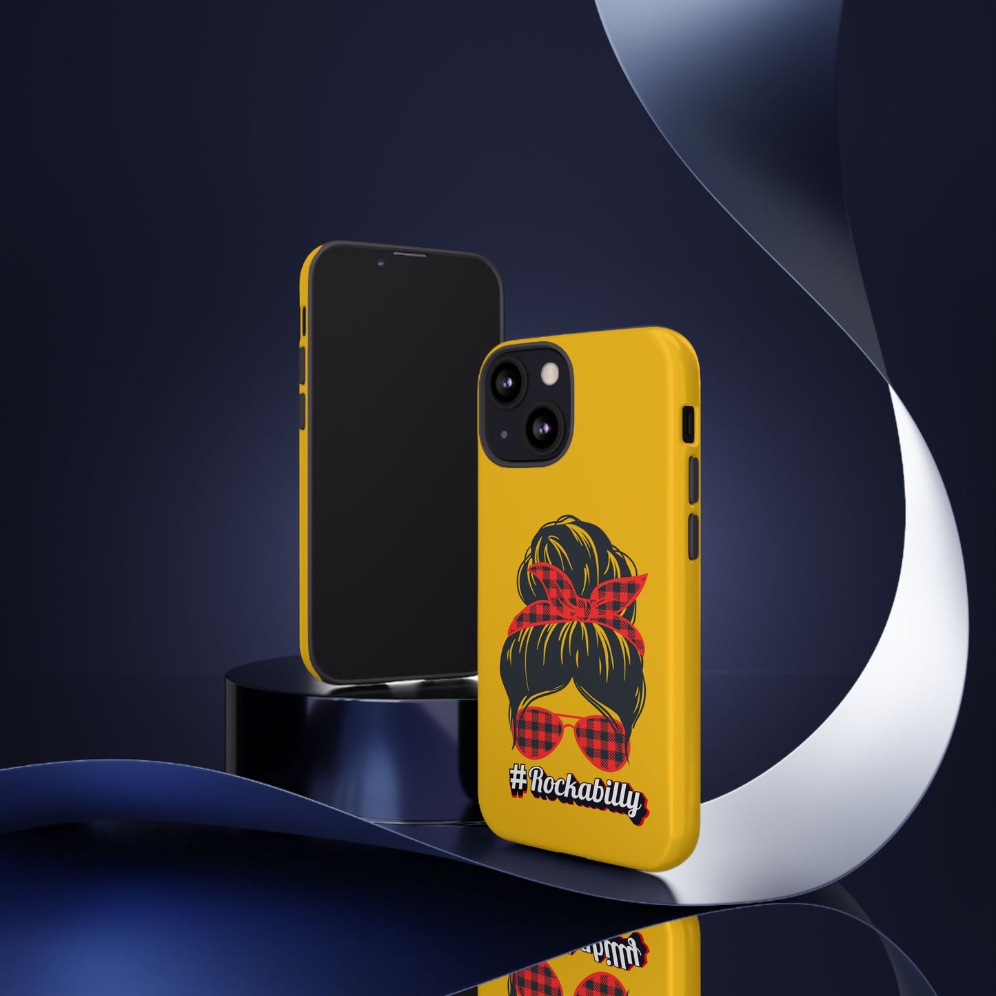 Handyhülle Rockabilly Phone Case, Vintage Scooter Design, Retro Style Cover