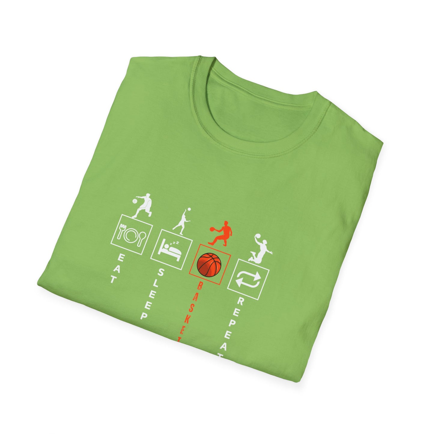 Basketball Life Unisex T-Shirt - Eat, Sleep, Basketball, Repeat