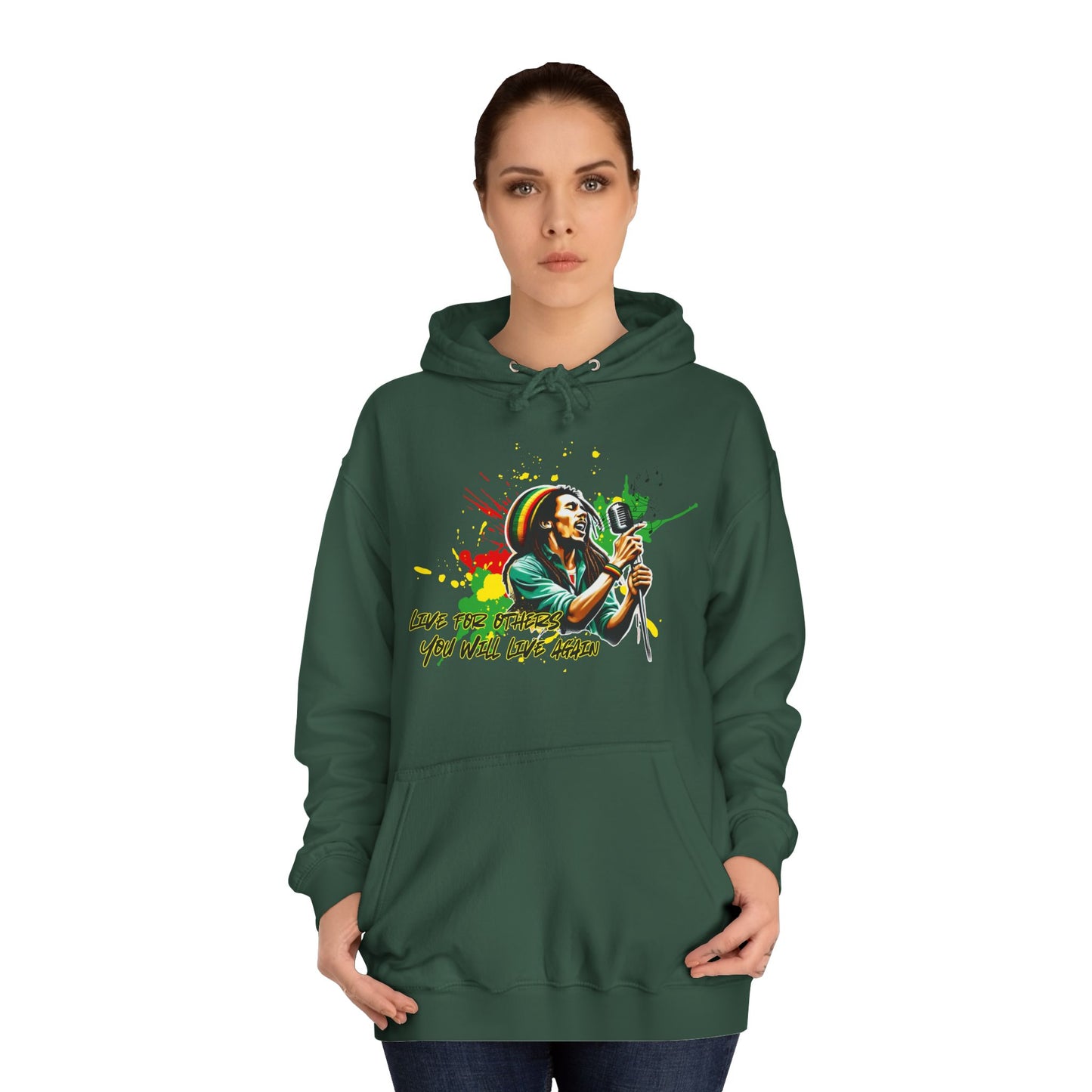Live for others B o b M a r l e y Hoodie