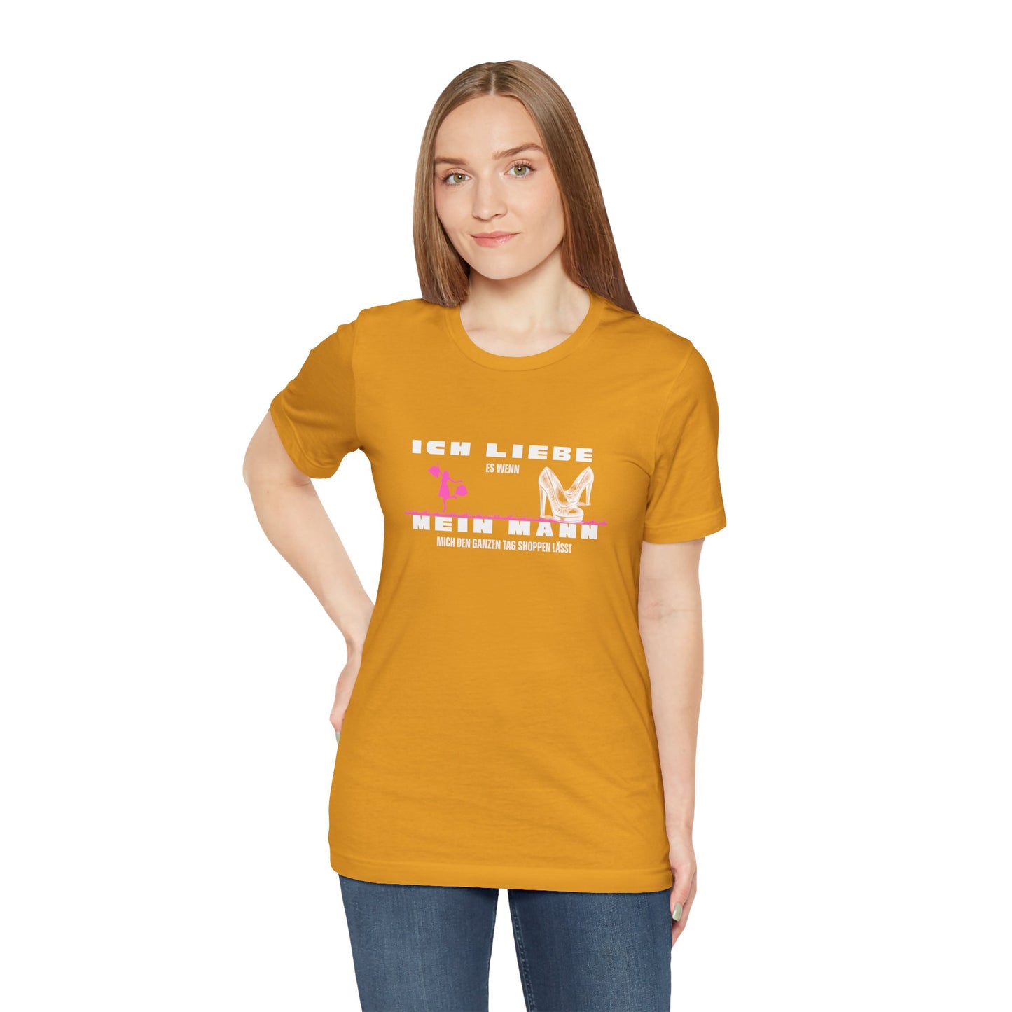 I Love My Husband "Shopping" Unisex Jersey Short Sleeve Tee