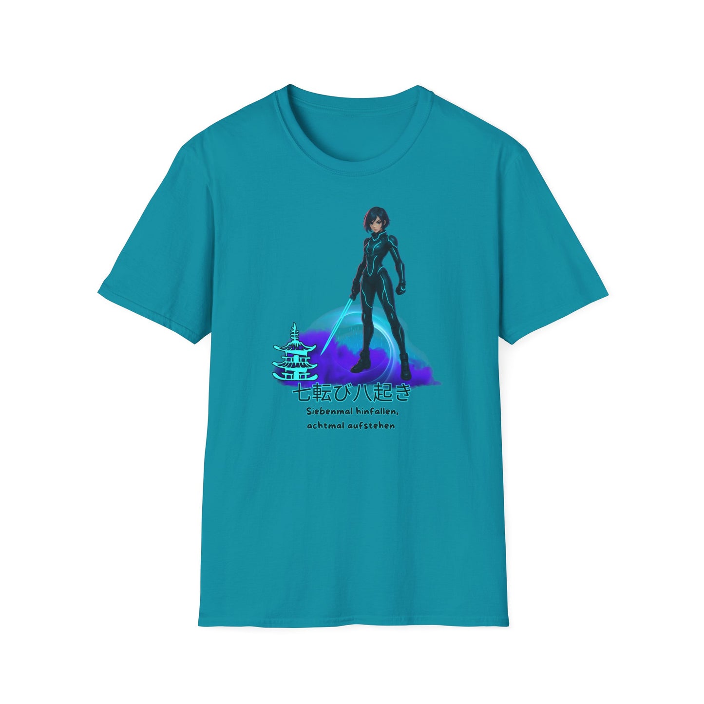 T-Shirt - Anime "siebenmal hinfallen - achtmal aufstehen"