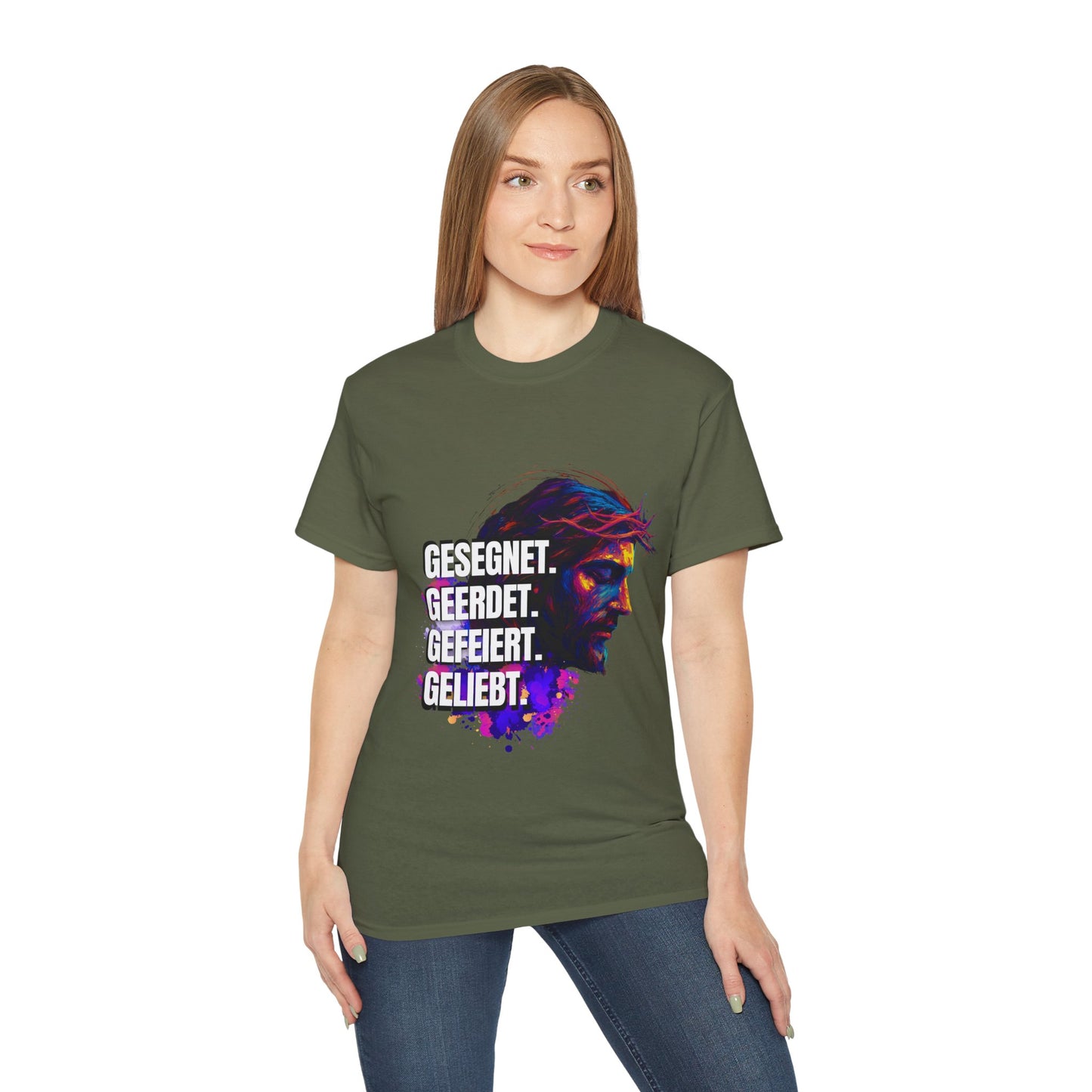 Gesegnet. Geerdet. Gefeiert. Geliebt - Jesus Shirt