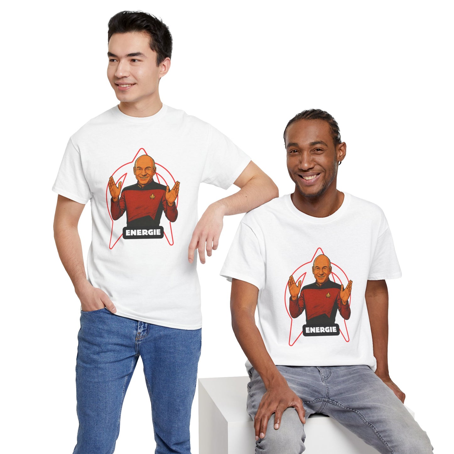 Energie Unisex Heavy Cotton Tee - Perfect for Sci-Fi Fans and Casual Wear