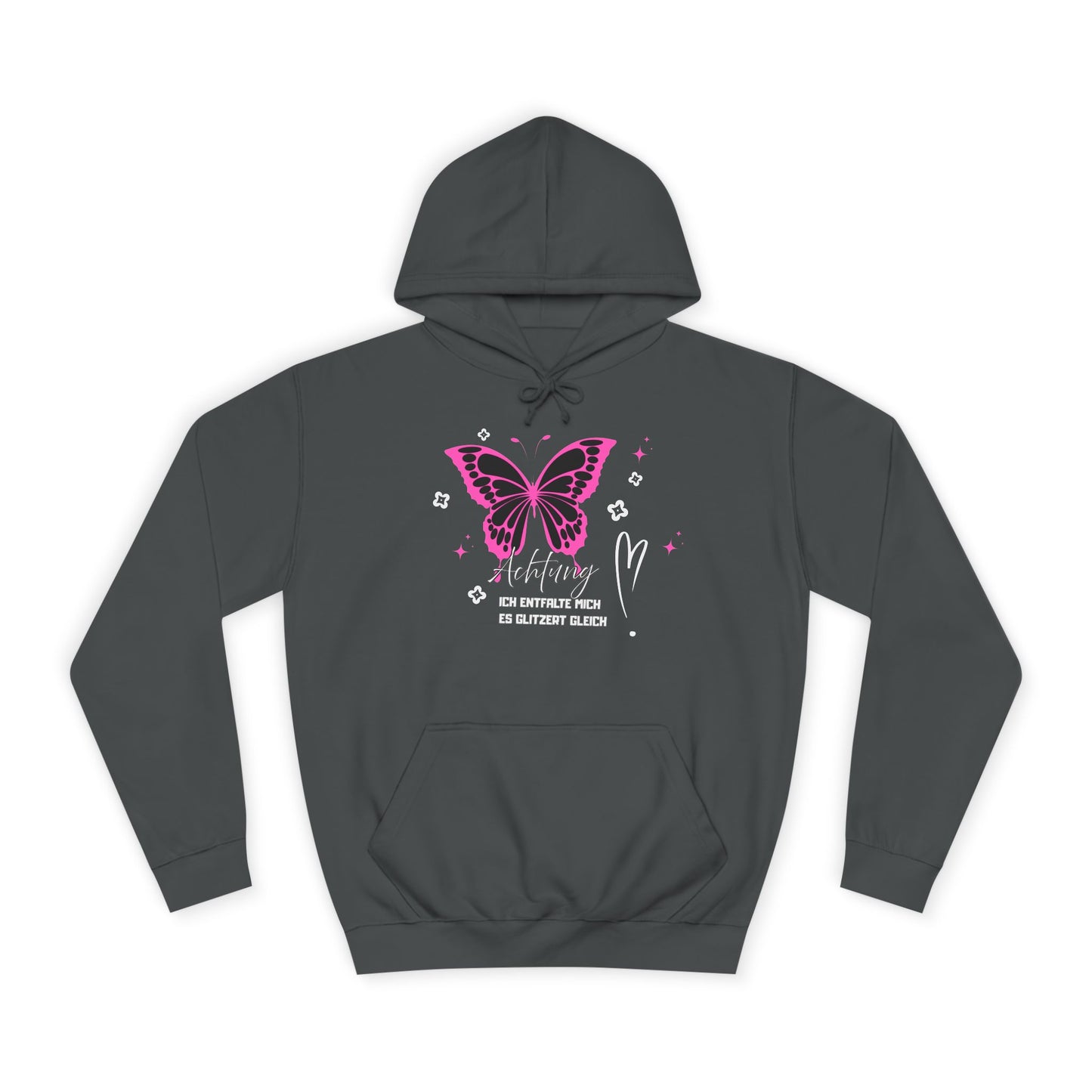 Hoodie Achtung ich entfalte mich - es glitzert gleich